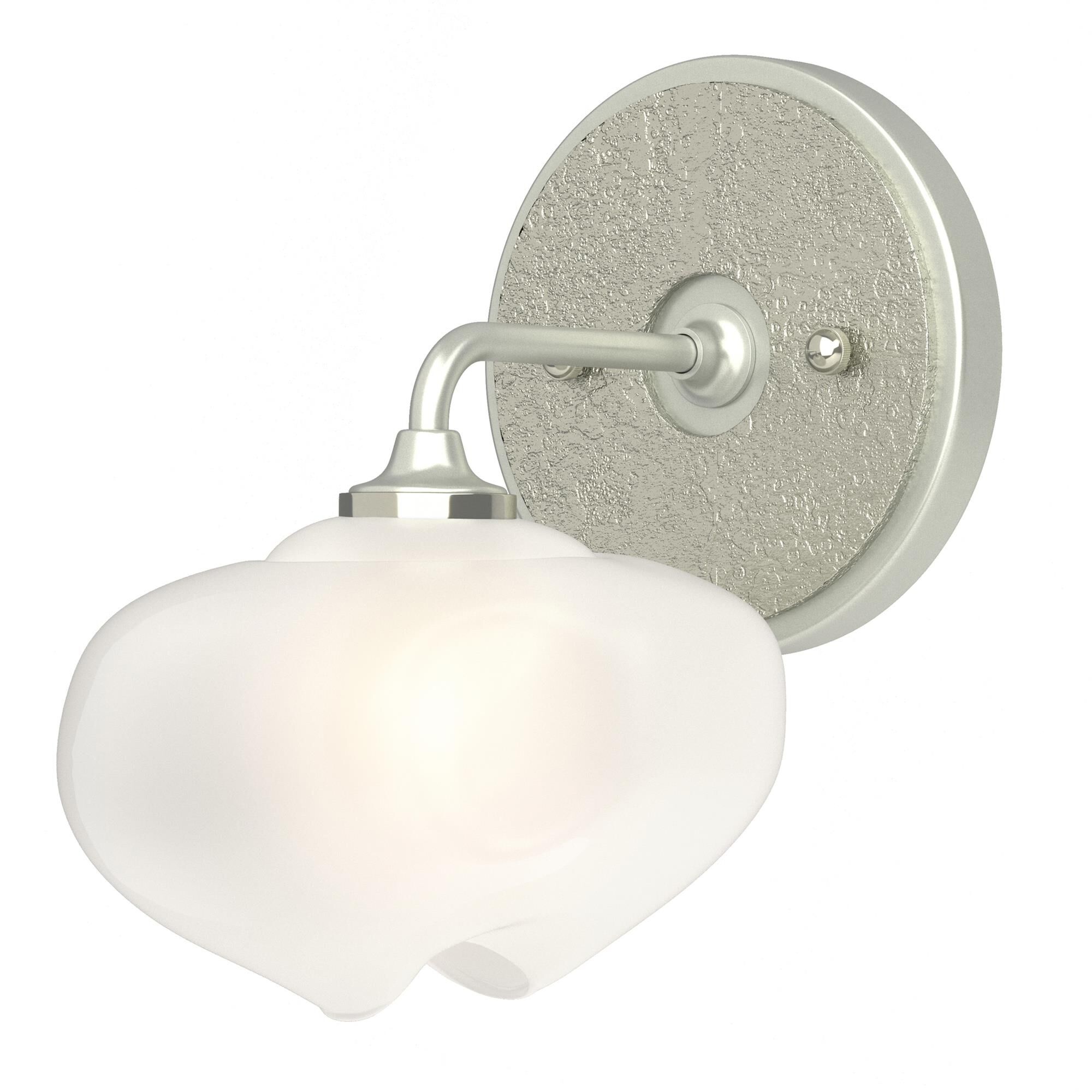Shown in Vintage Platinum finish and Frosted glass and Sterling (85) accent