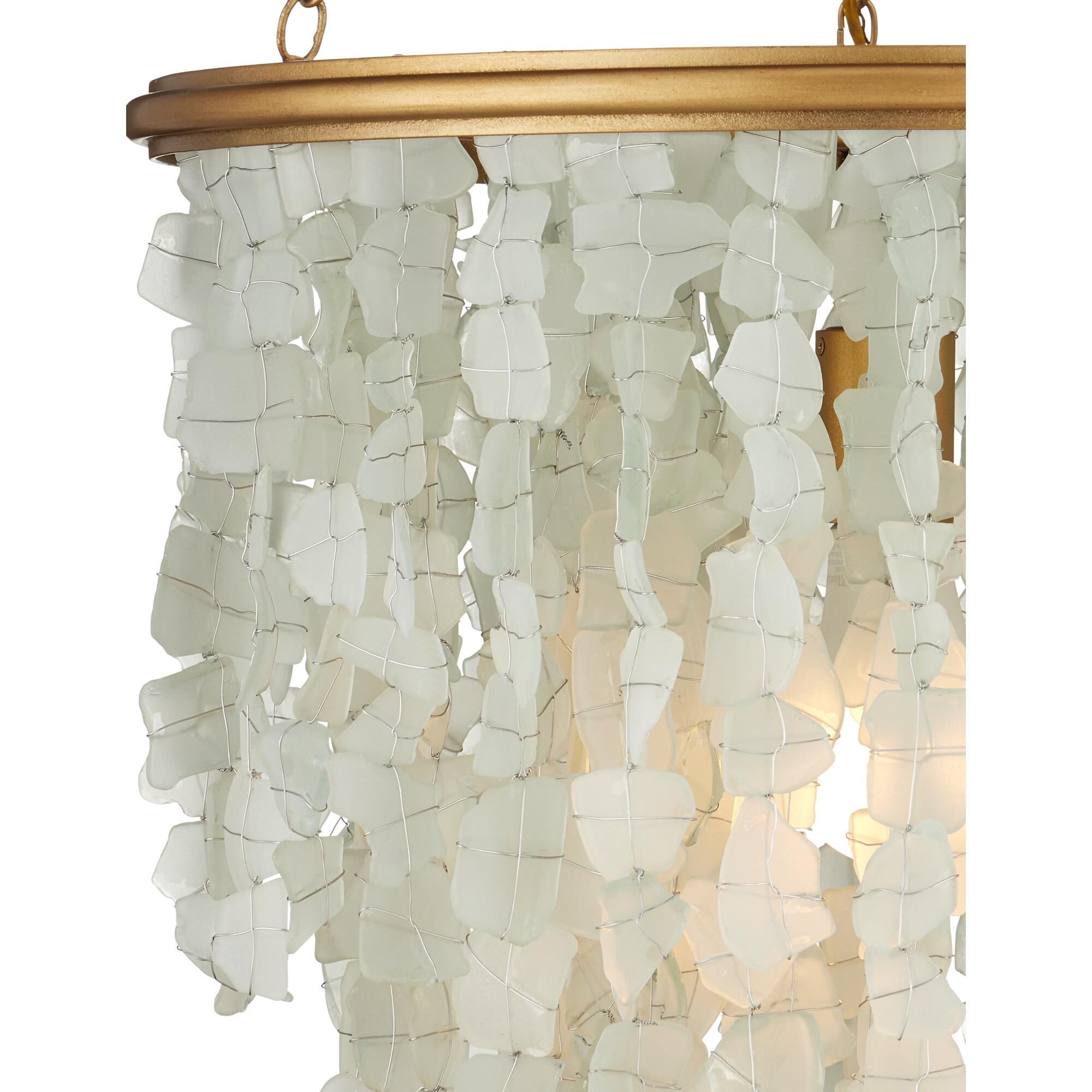 Verre de Mer 19 Inch Mini Chandelier by Currey and Company