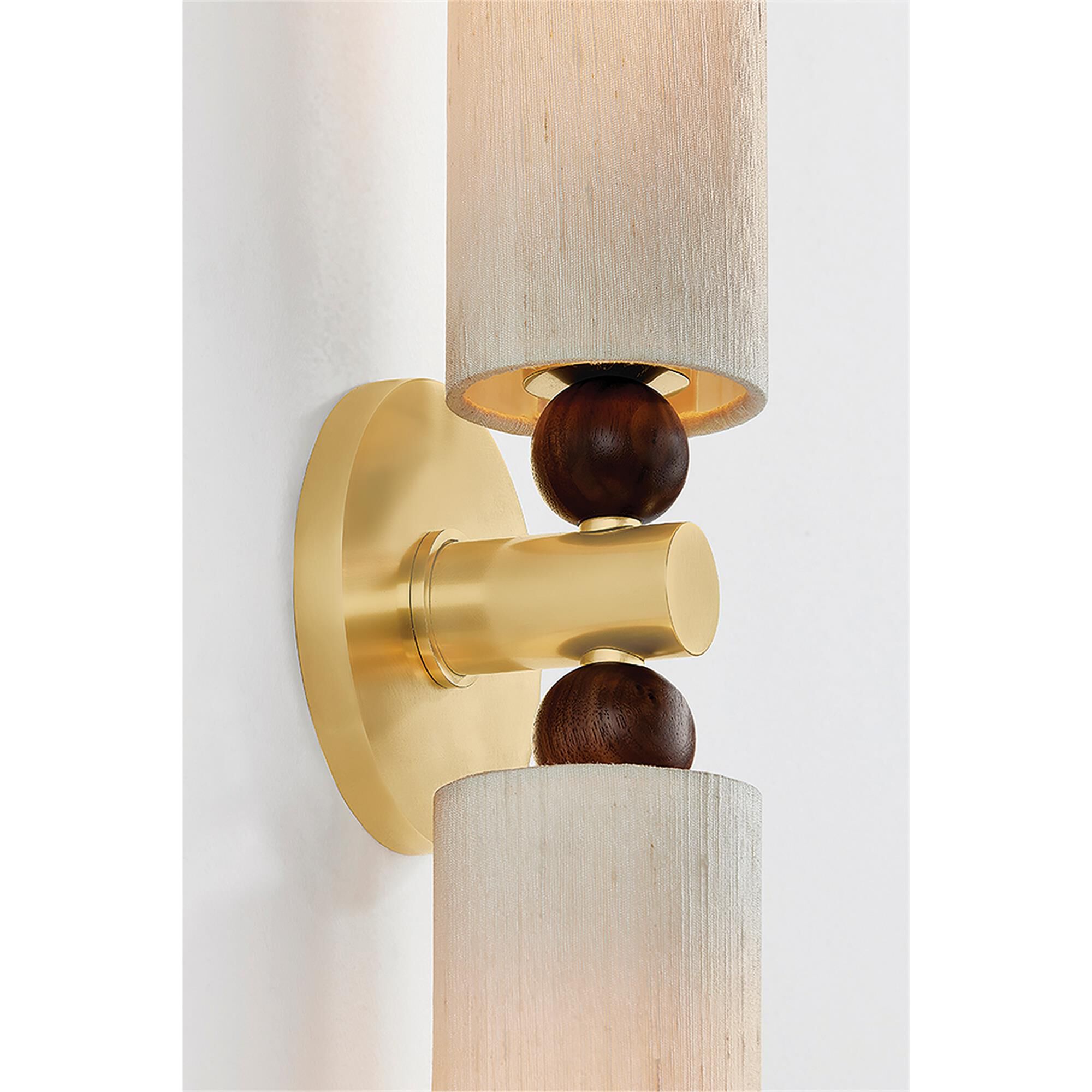 Mandy Cheng Reyn Large 2 Light Wall Sconce,