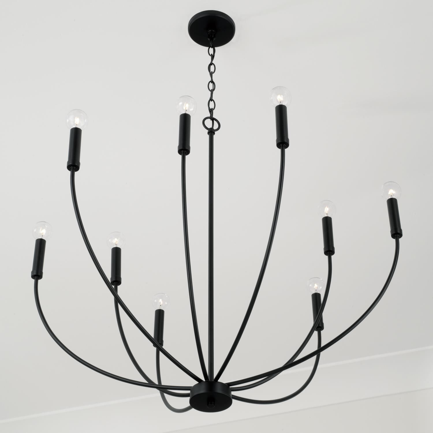 Ansley 35.25 Inch 9 Light Chandelier by Homeplace by Capital Lighting Fixture Company