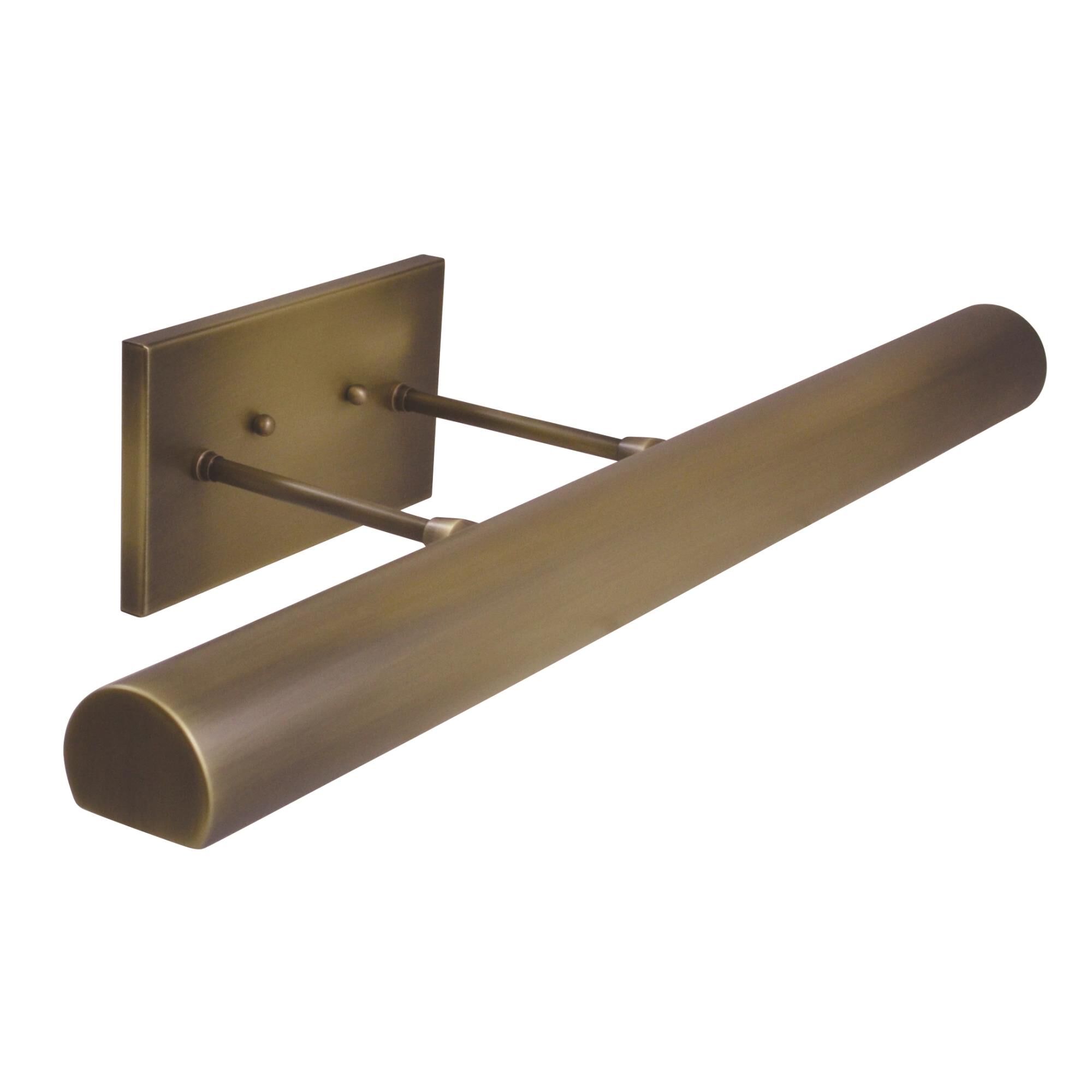 Shown in Antique Brass finish and Metal shade