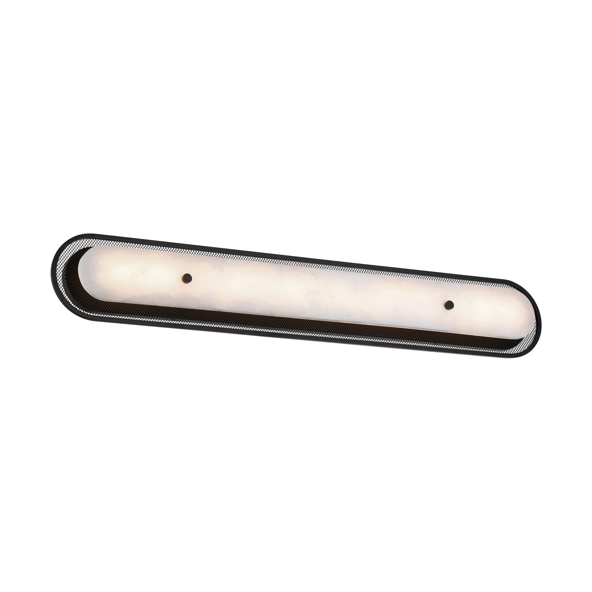 Shown in Black finish and Alabaster glass