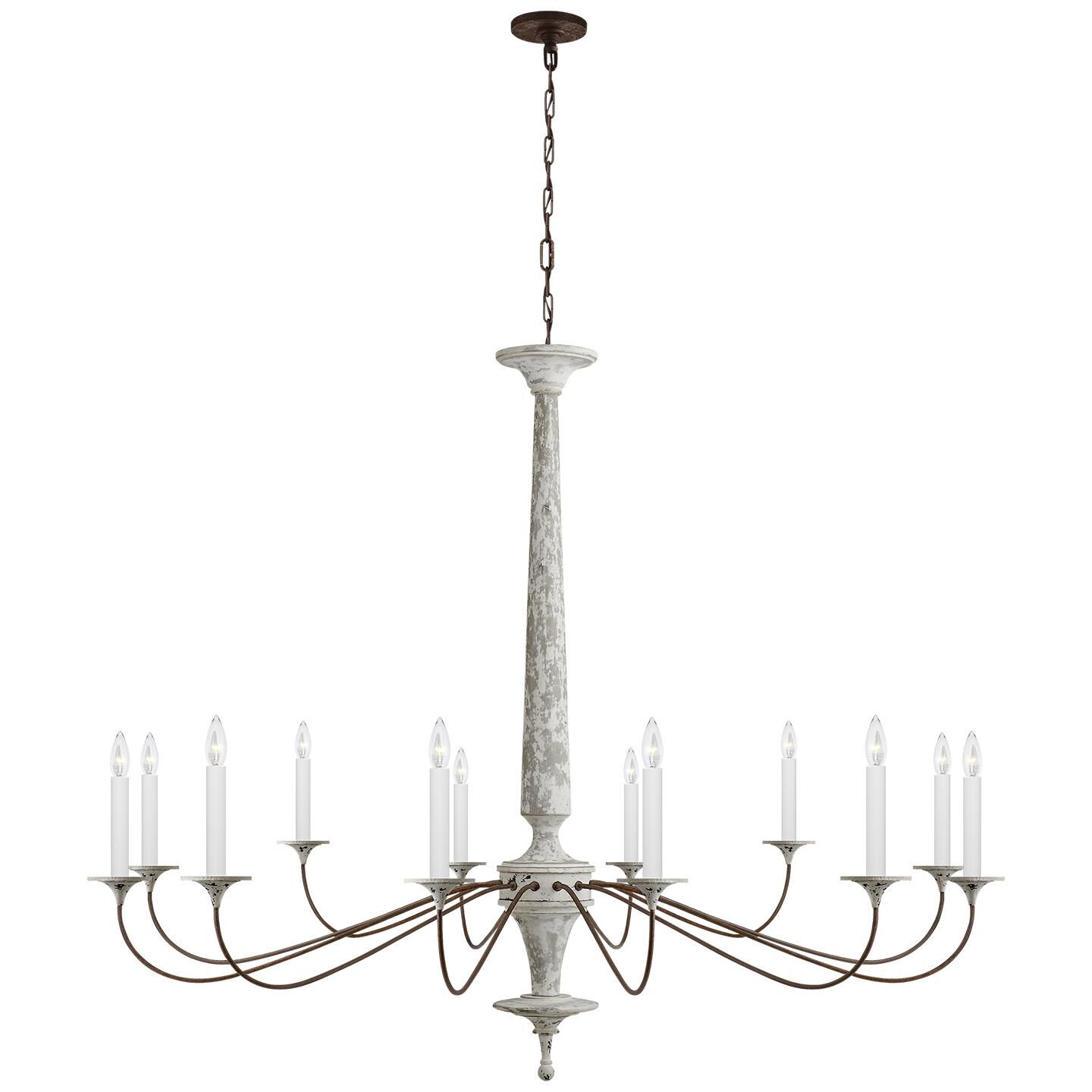 Suzanne Kasler Bordeaux 59 Inch 12 Light Chandelier by Visual Comfort Signature Collection