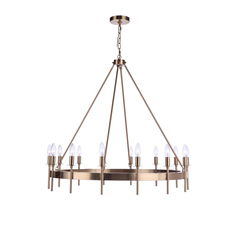 Larrson 36 Inch 14 Light Chandelier by Craftmade