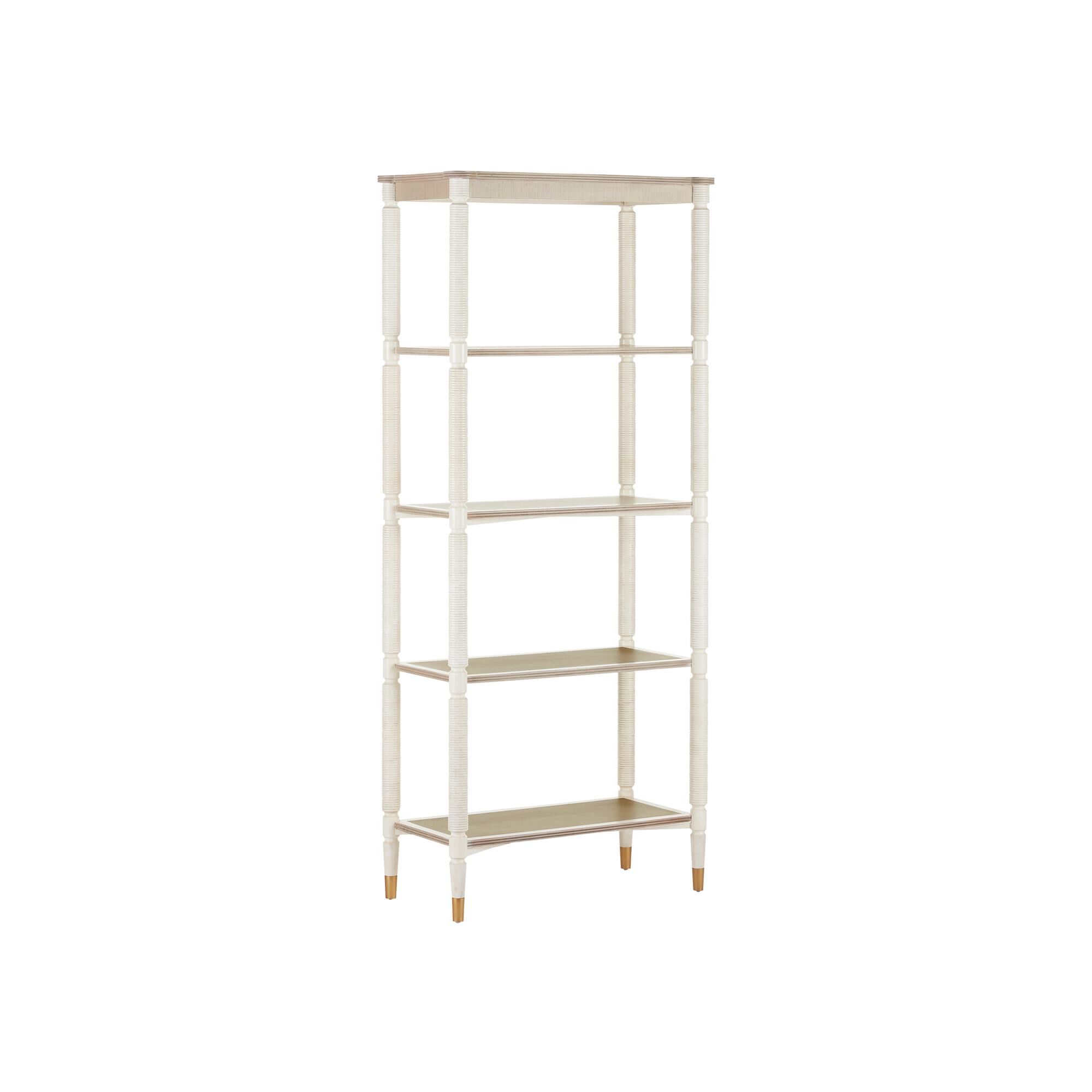 Shown in Off White/Fog/Brass finish
