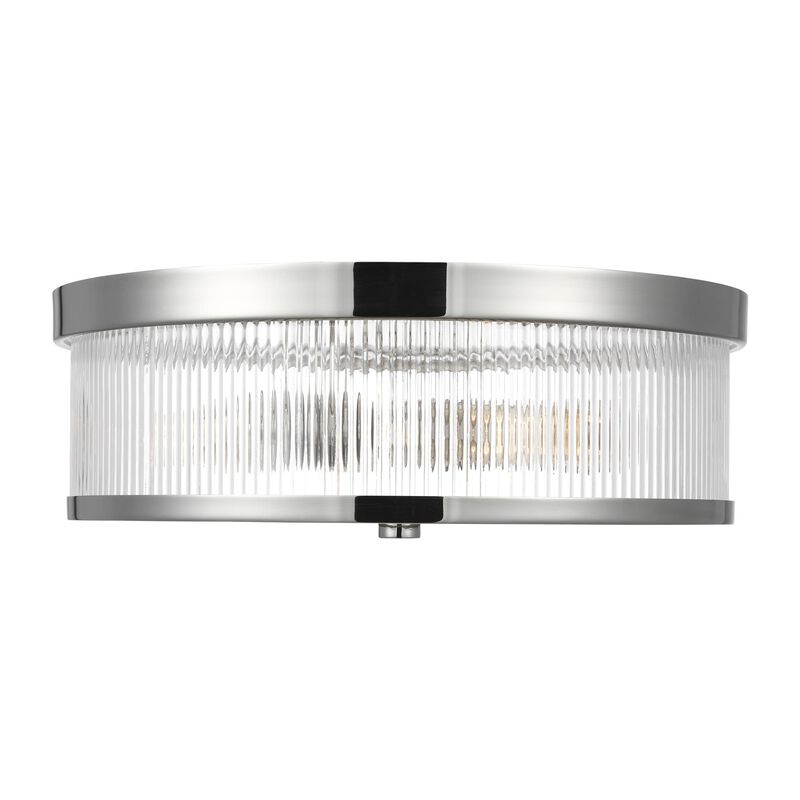Chapman & Myers Geneva 14 Inch 2 Light Flush Mount by Visual Comfort Studio