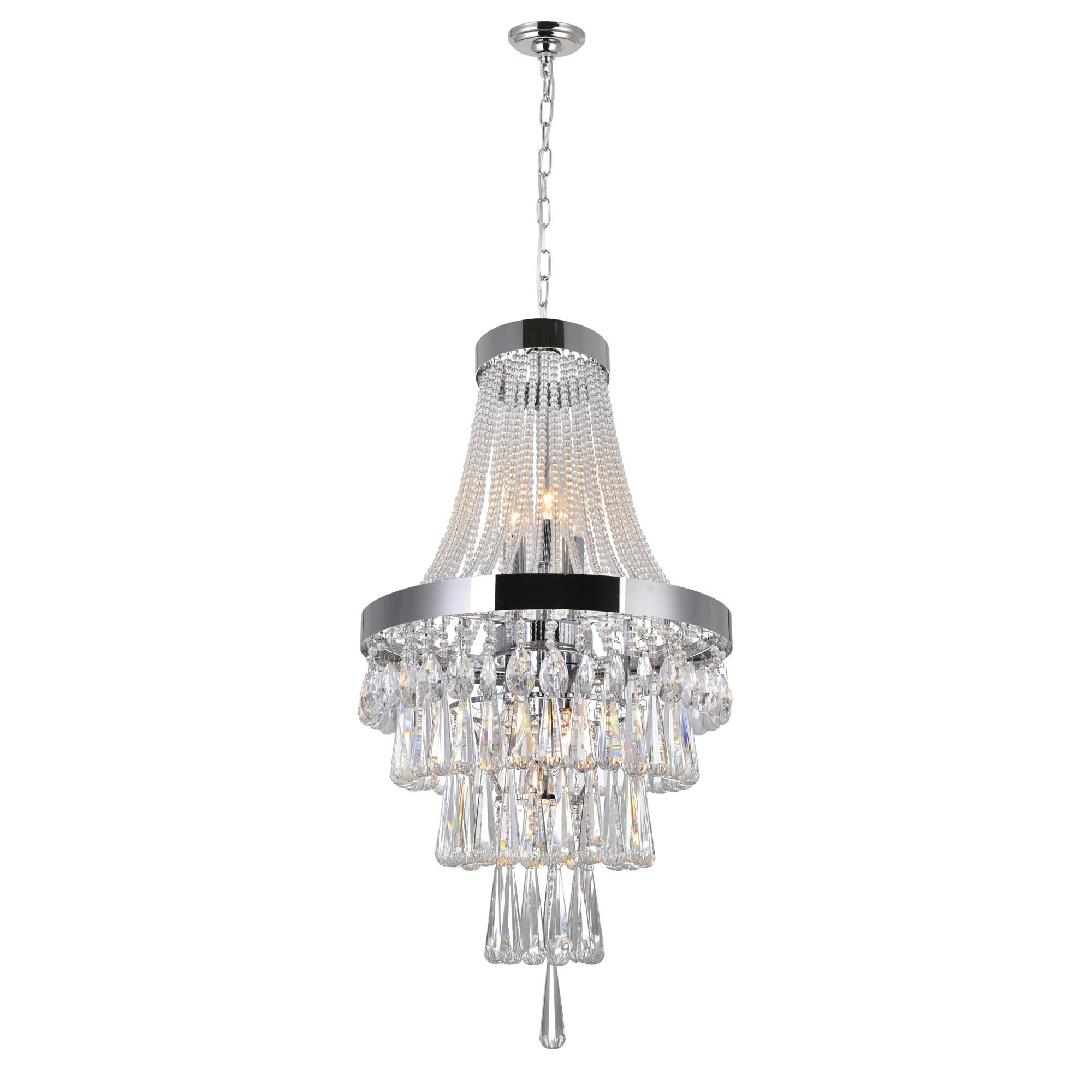 Vast 16 Inch 6 Light Mini Chandelier by CWI Lighting