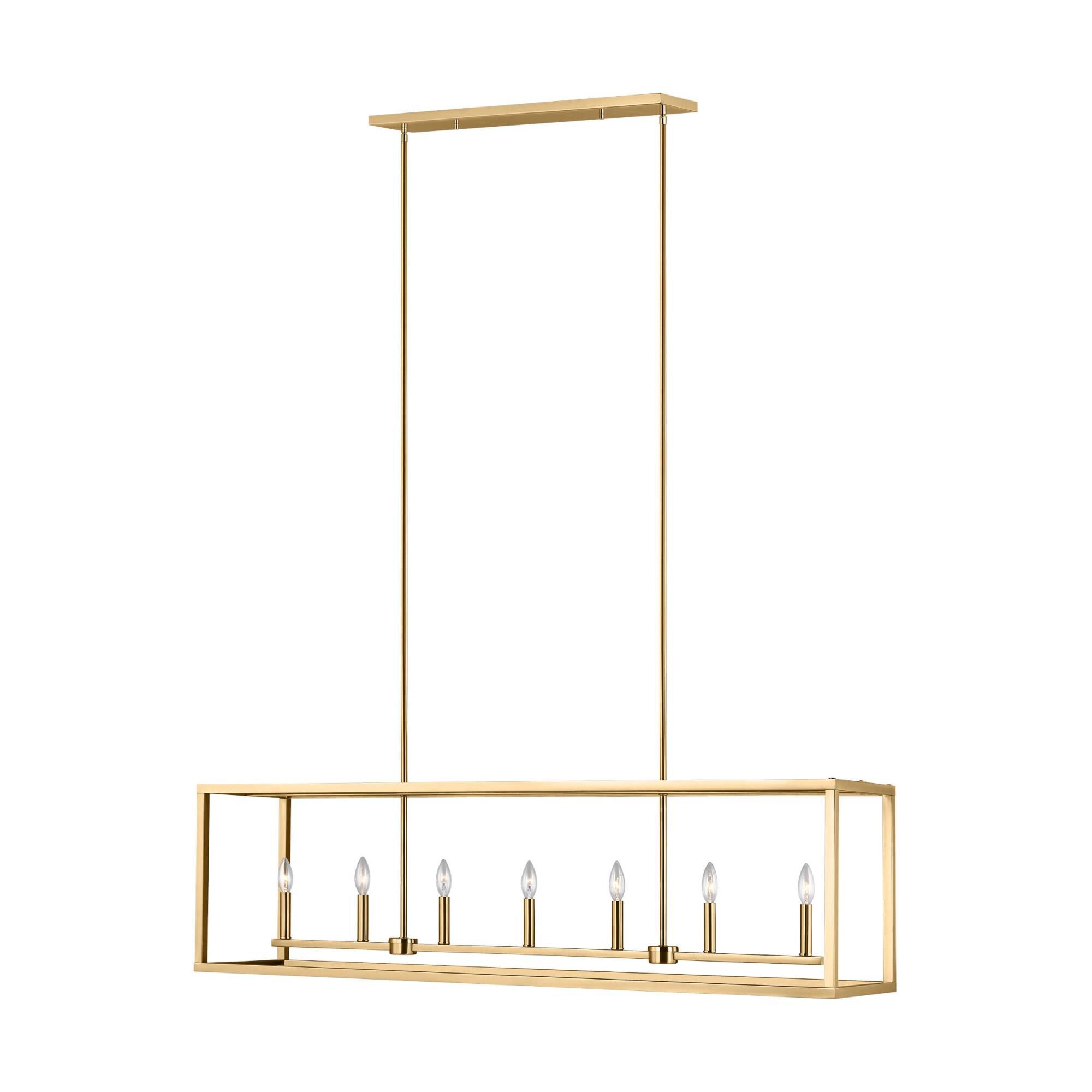 Moffet Street 54 Inch 7 Light Linear Suspension Light by Generation Lighting