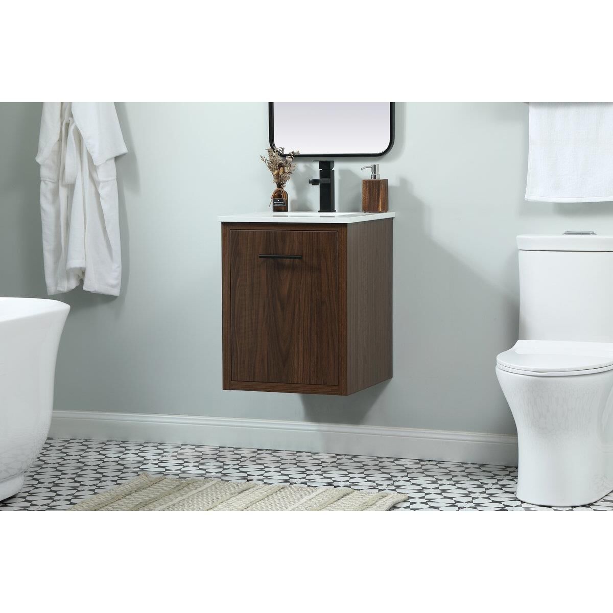 Shown in Walnut finish