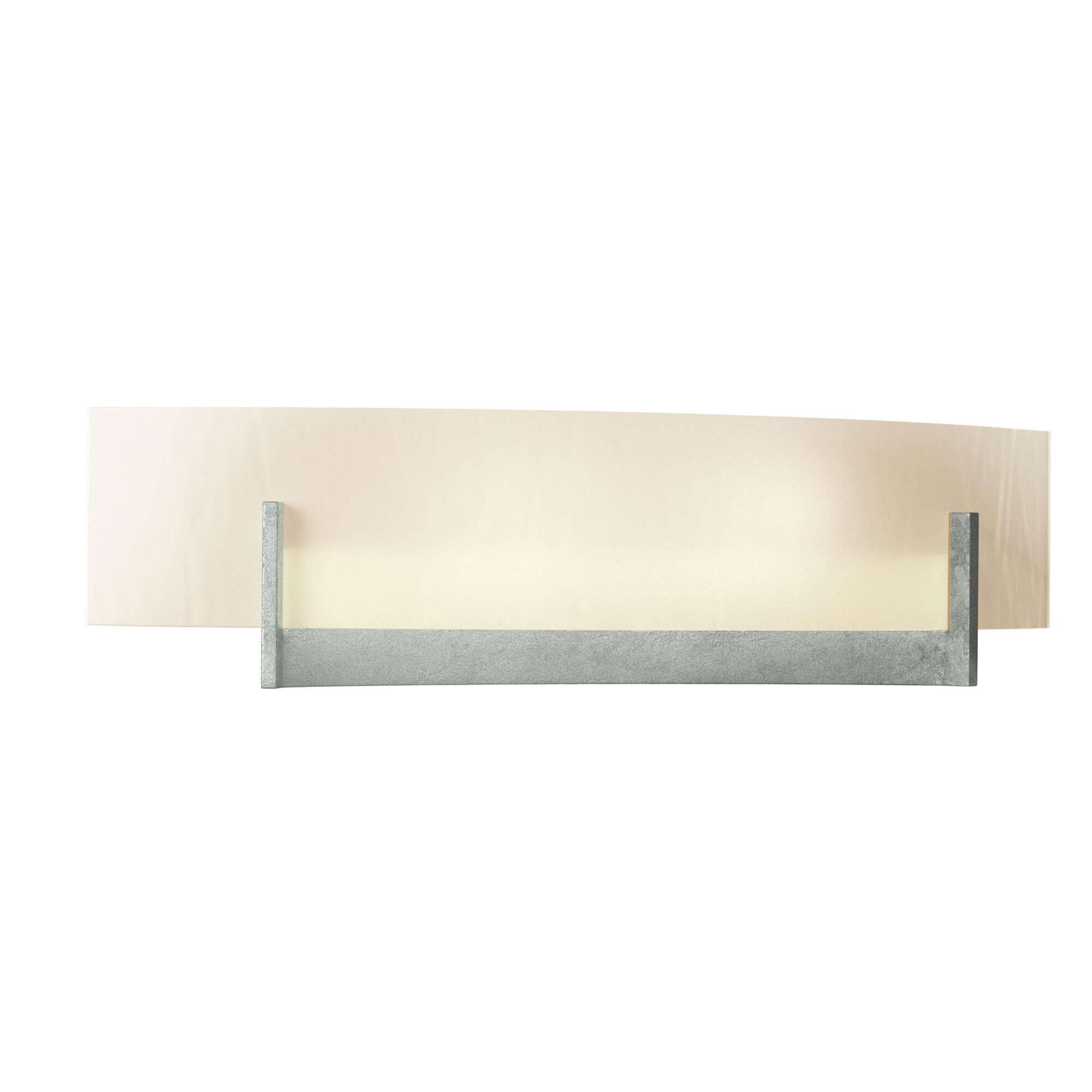 Shown in Vintage Platinum finish and White Art  glass