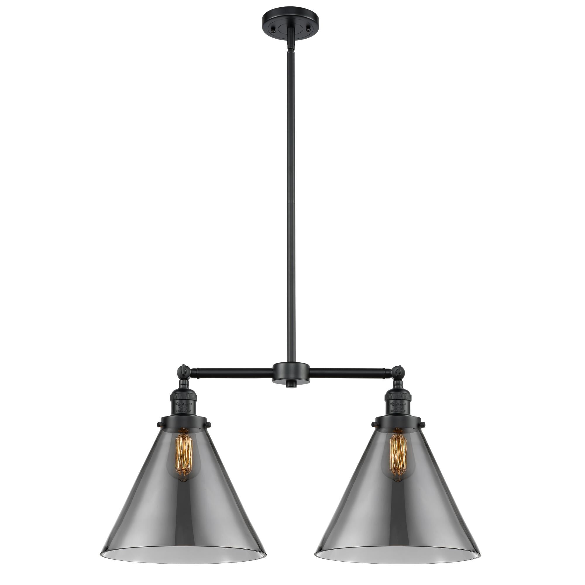 Shown in Oil Rubbed Bronze finish and Smoked glass