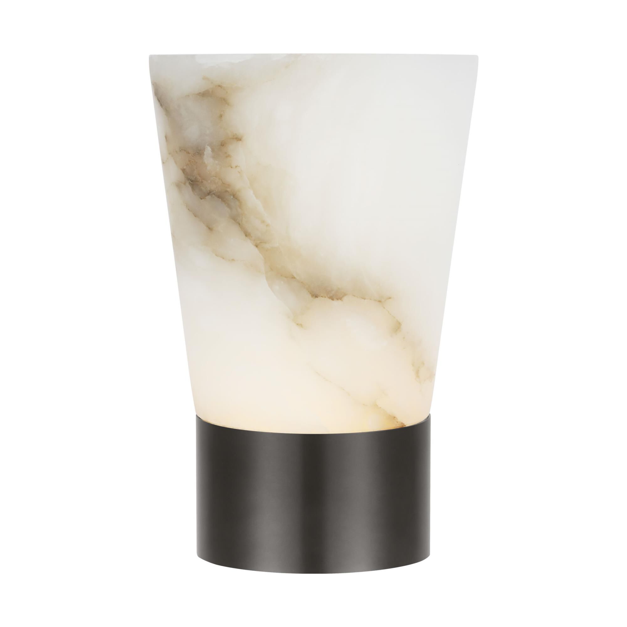 Shown in Bronze finish and Alabaster shade