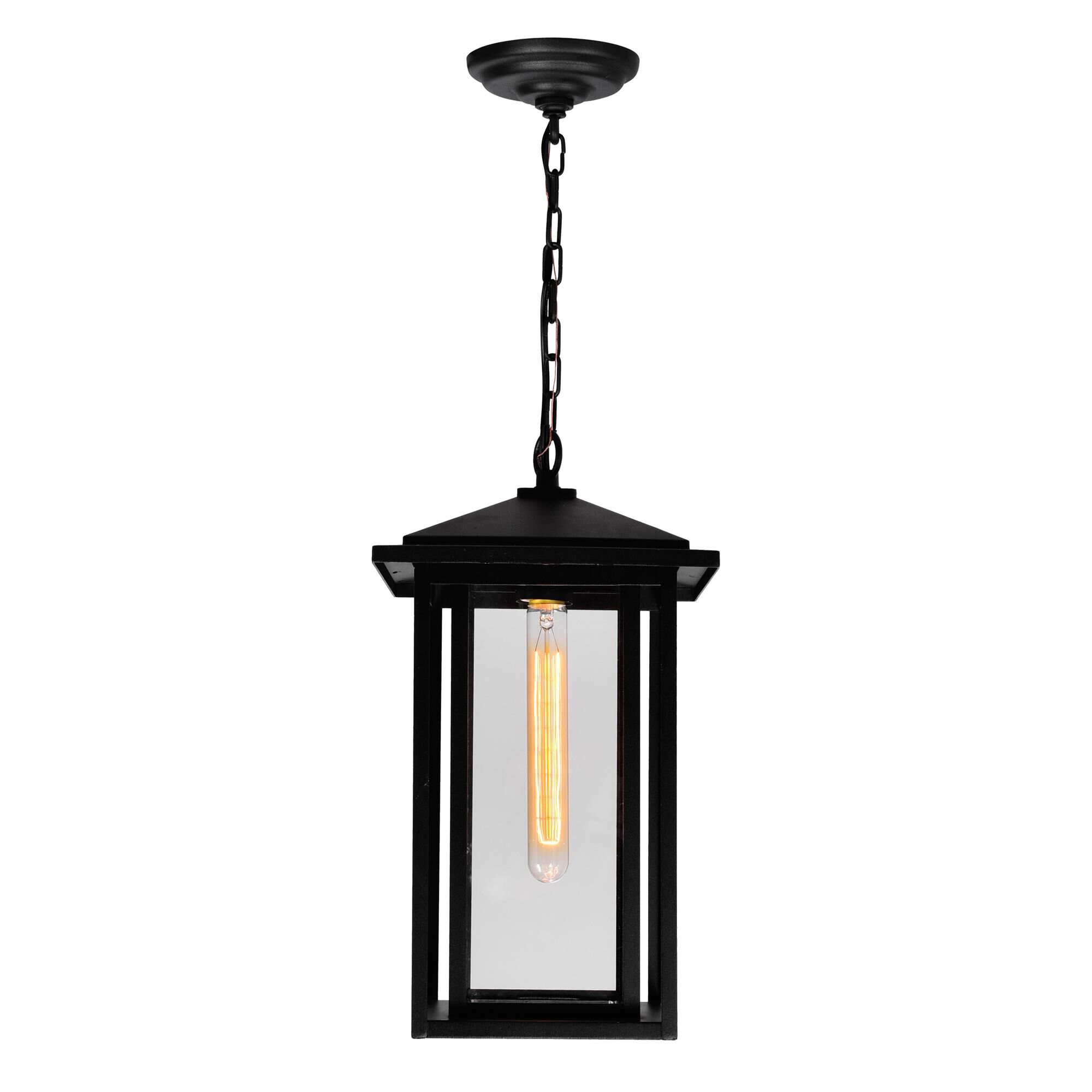 CWI Lighting Crawford 17 Inch Tall Outdoor Hanging Lantern