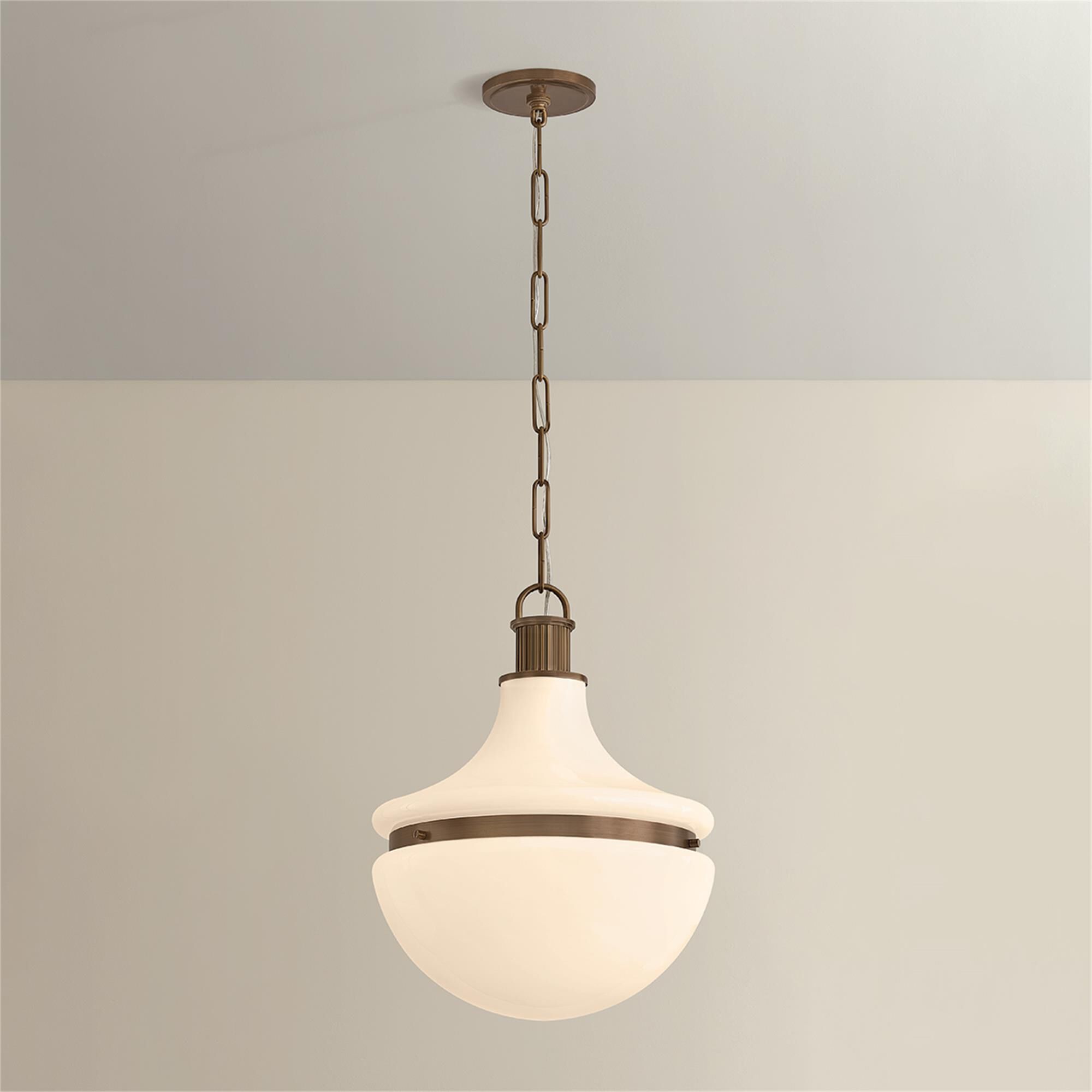Shown in Historic Bronze finish and Opal Glossy glass