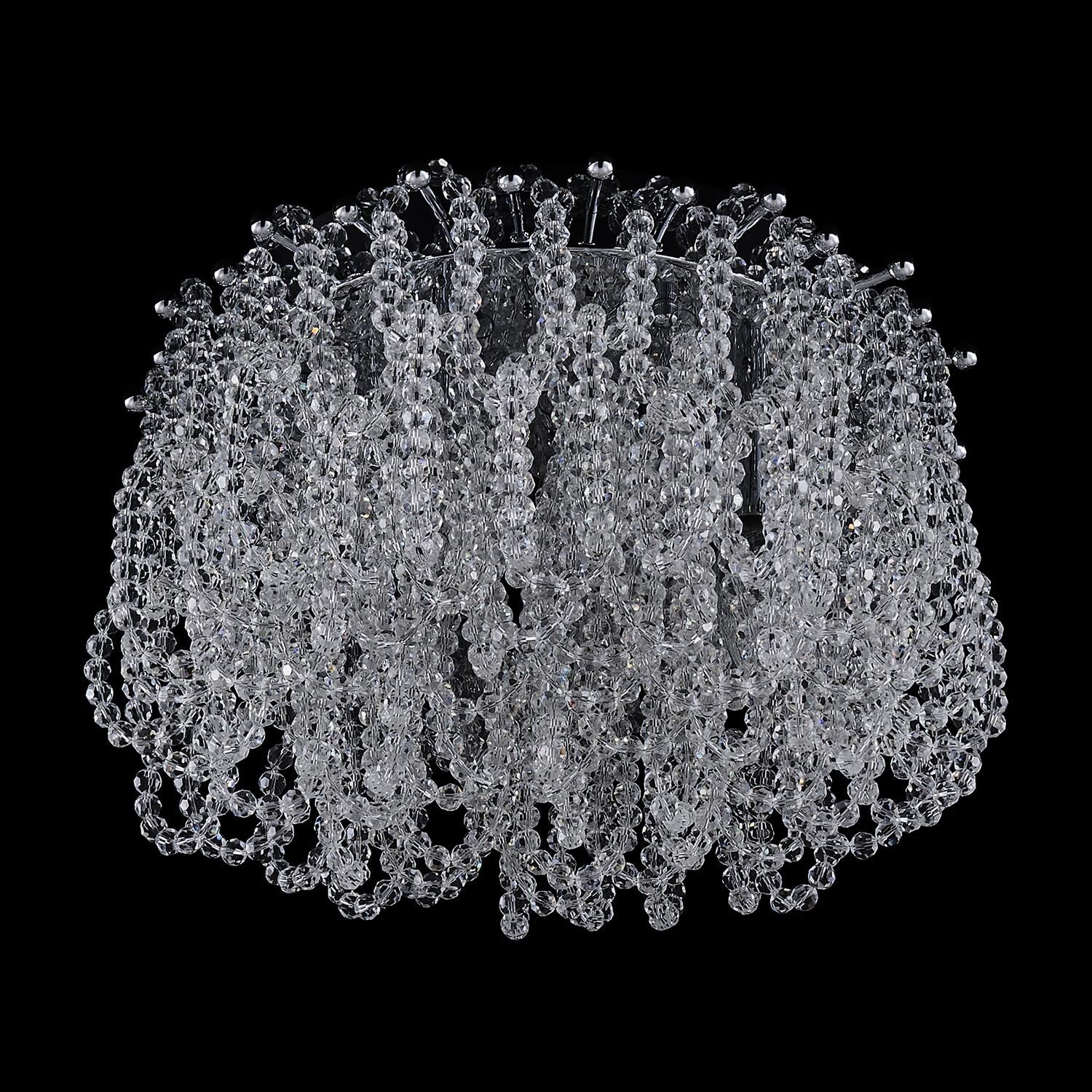 Shown in Polished Chrome finish and Firenze Clear crystal