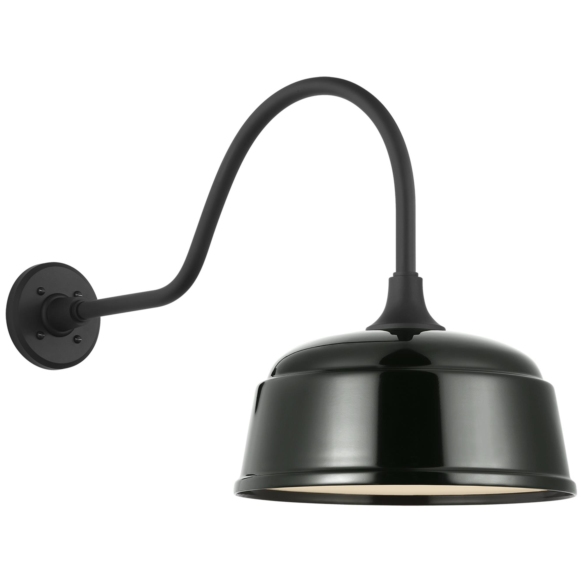 Shown in Matte Black finish and Green shade