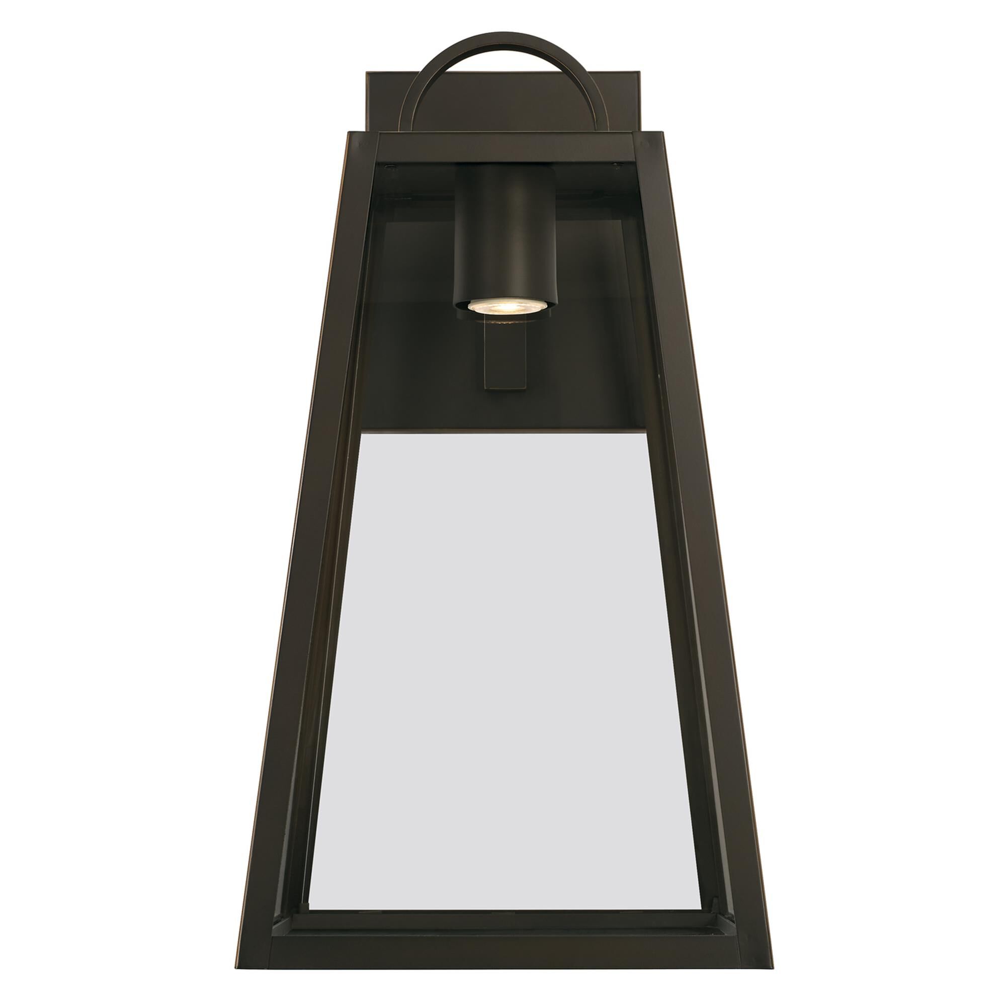 Shown in Oiled Bronze finish and Clear glass