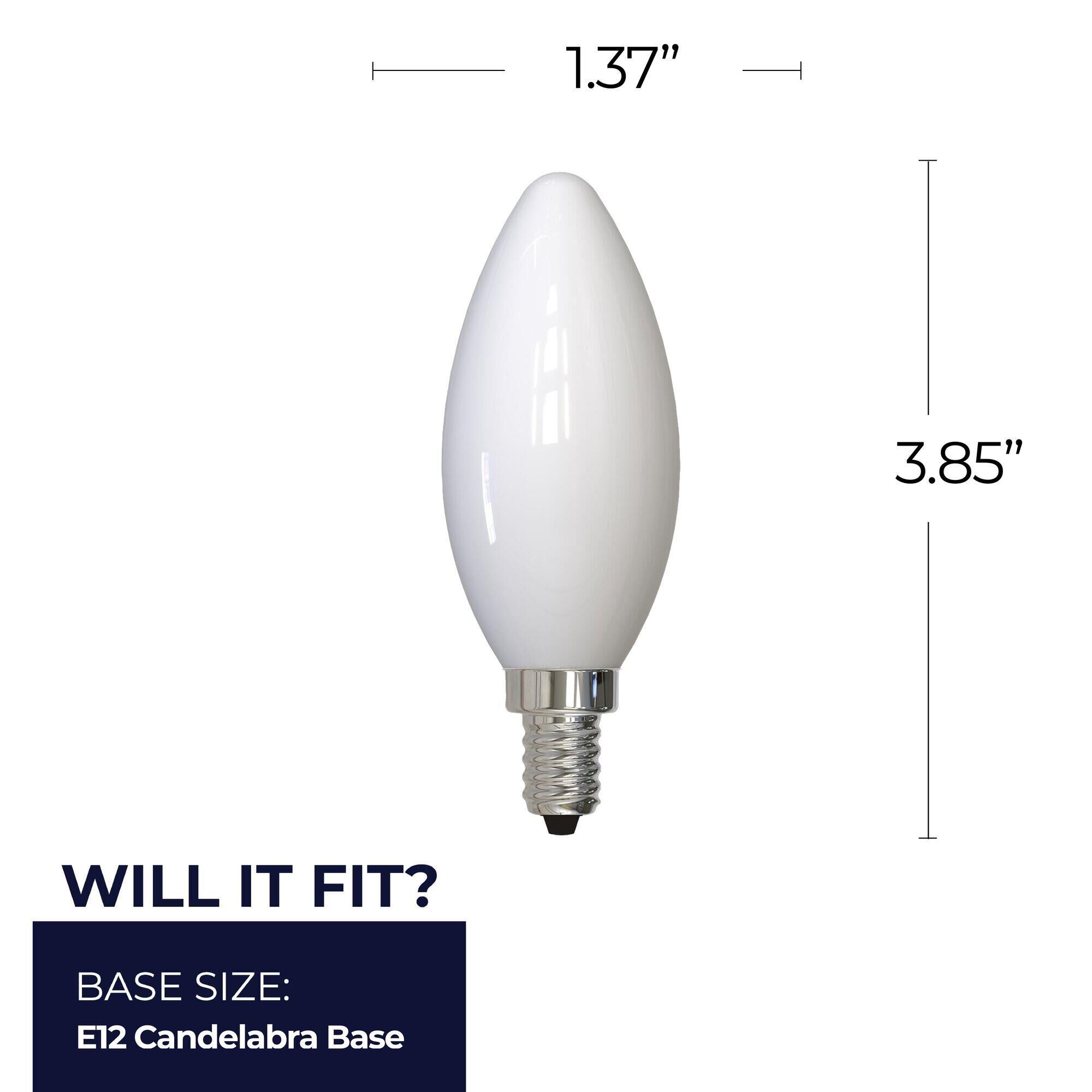 Milky B11 Base E12 5000K LED Light Bulb,