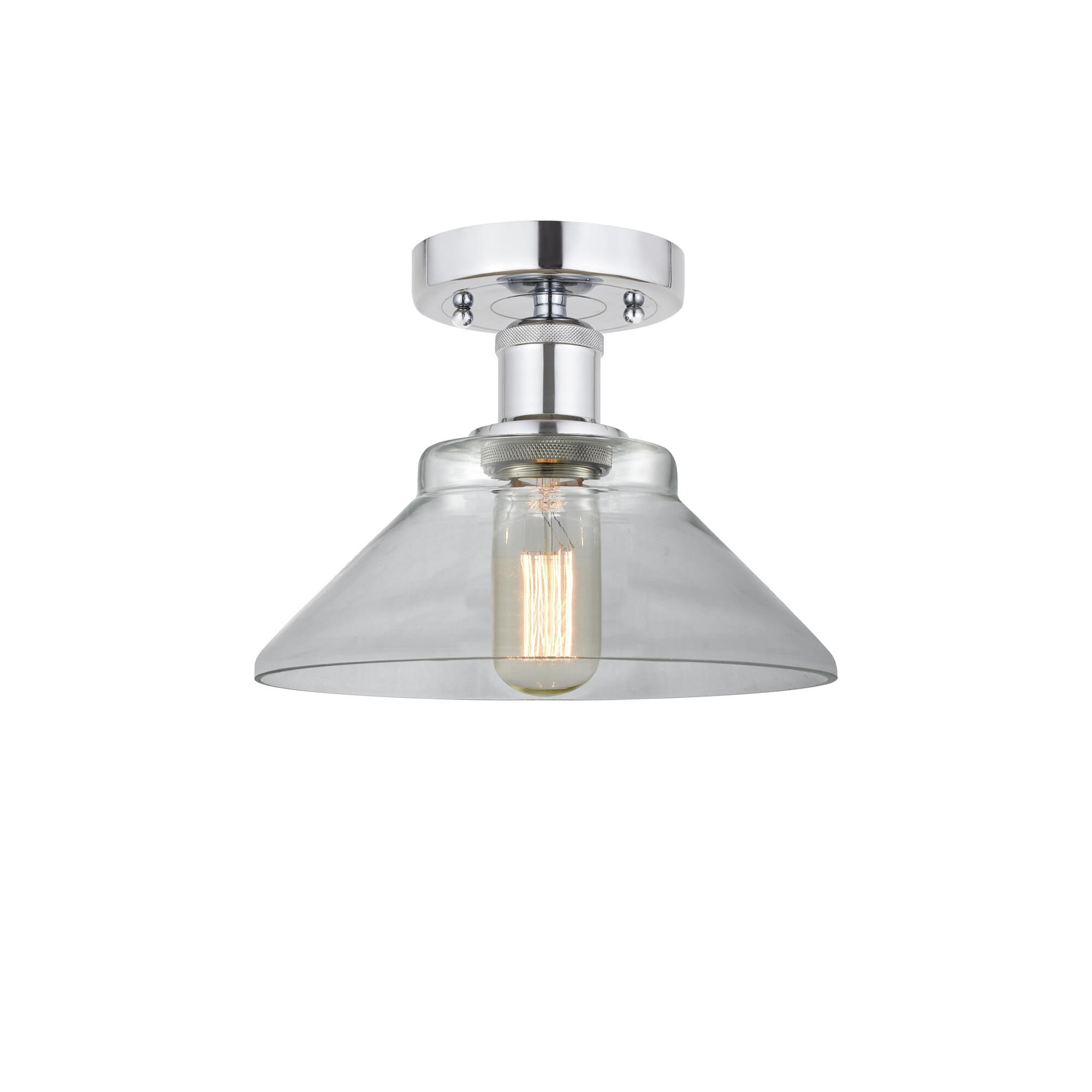 Shown in Polished Chrome, Clear finish and Clear glass and Clear Glass shade