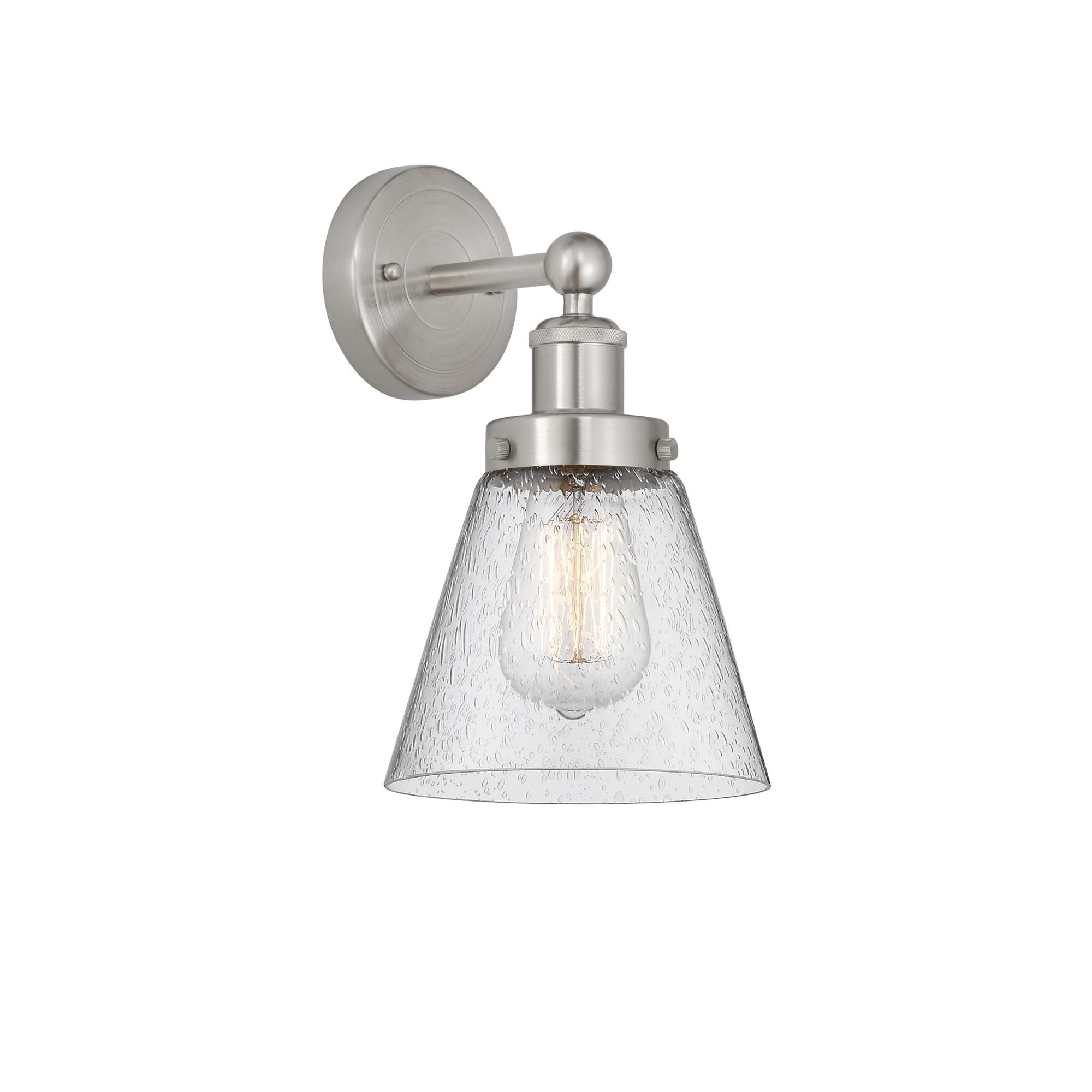 Shown in Brushed Satin Nickel, Mercury finish and Mercury glass and Mercury Glass shade