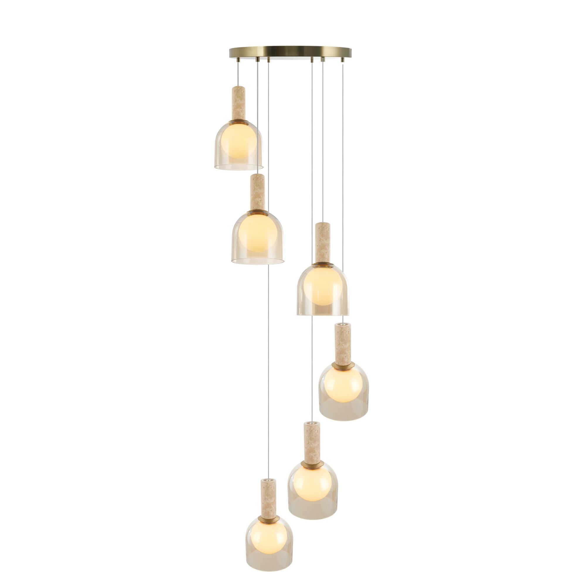 Juna 25 Inch Multi Light Pendant by Artcraft
