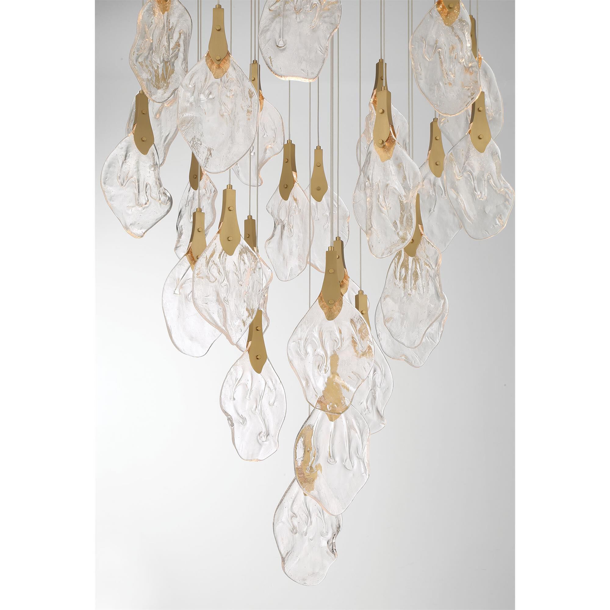 Shown in Gold finish and Clear Organic glass
