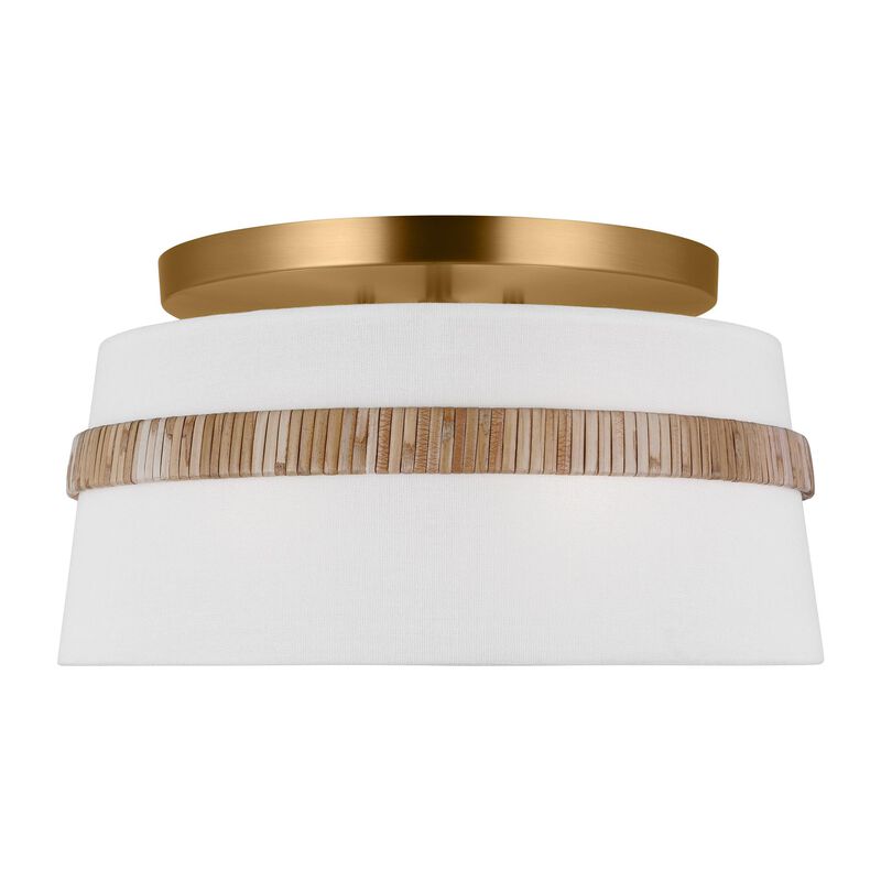 Alexa Hampton Cordtlandt 14 Inch 3 Light Semi Flush Mount by Visual Comfort Studio