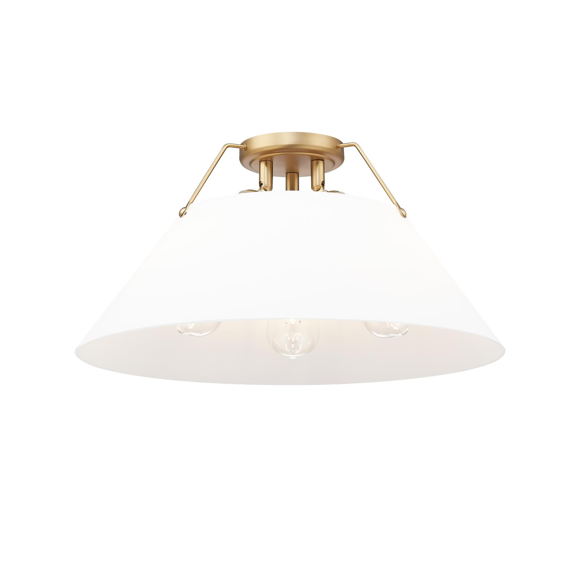 Orwell 19 Inch Semi Flush Mount by Golden Lighting - Clearance