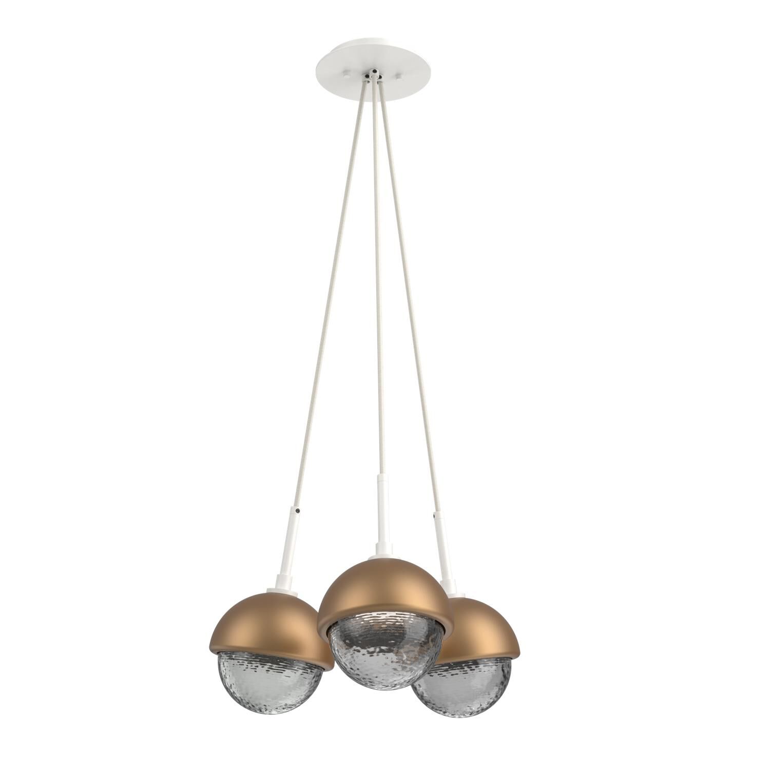 Shown in Salt White finish and Smoke glass and Novel Brass accent