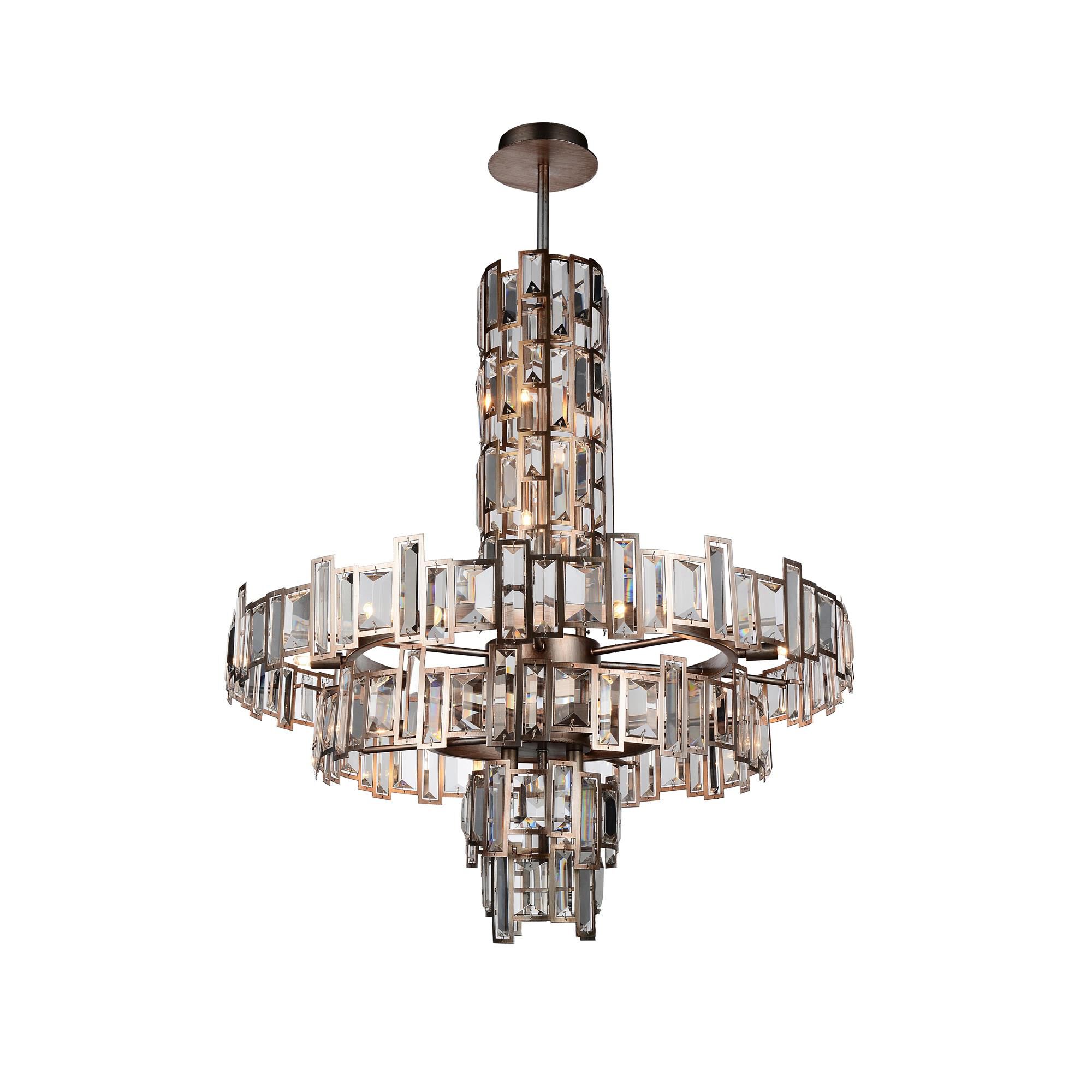 Quida 31 Inch 18 Light Chandelier by CWI Lighting