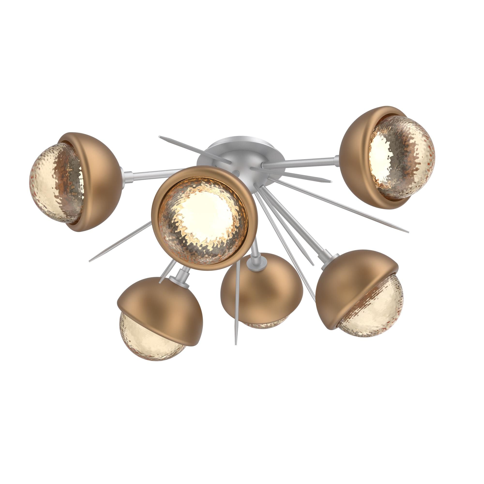 Levi Wilson Cabochon 28 Inch Semi Flush Mount by Hammerton Studio