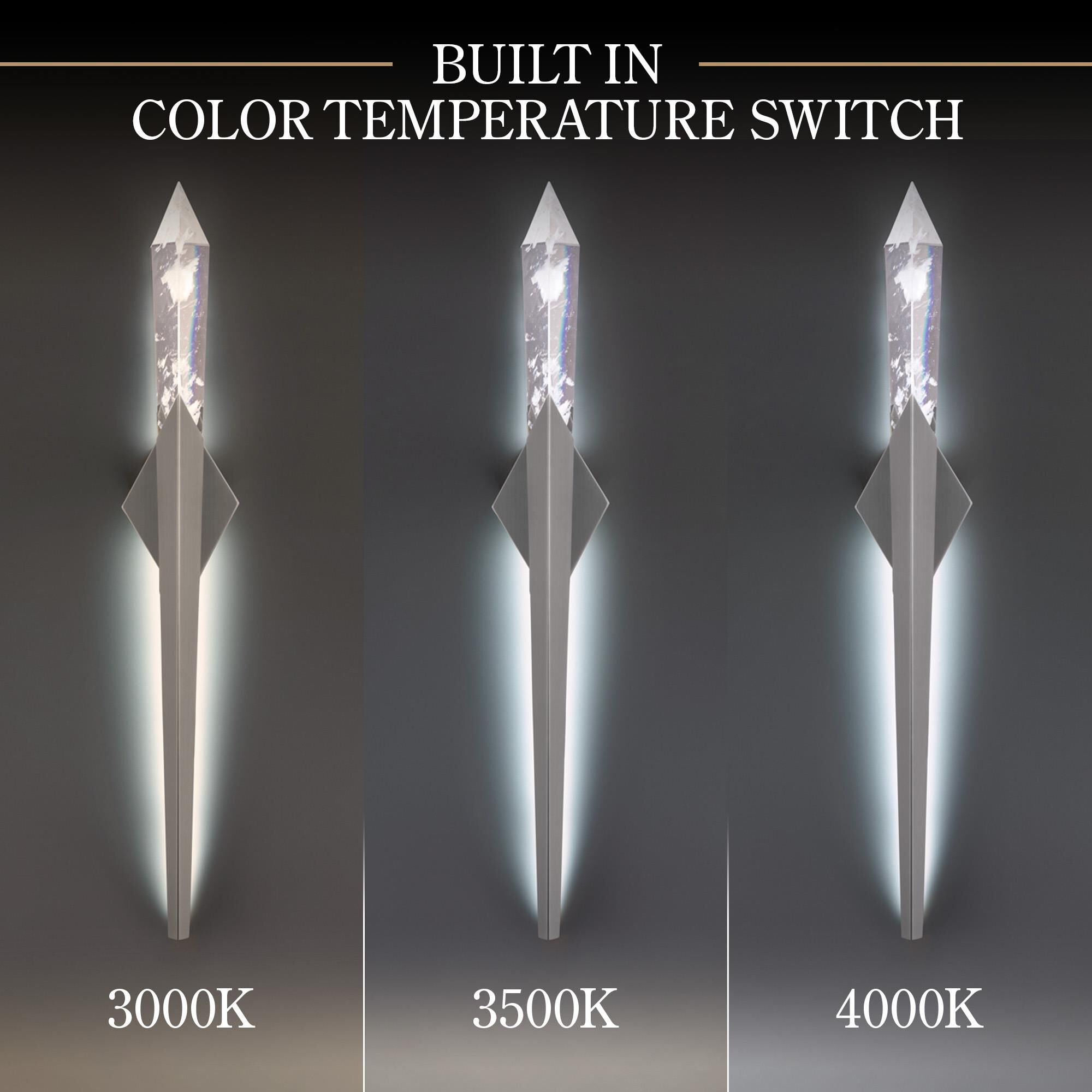 Shown in Antique Nickel finish and Clear Optic Haze Crystal glass