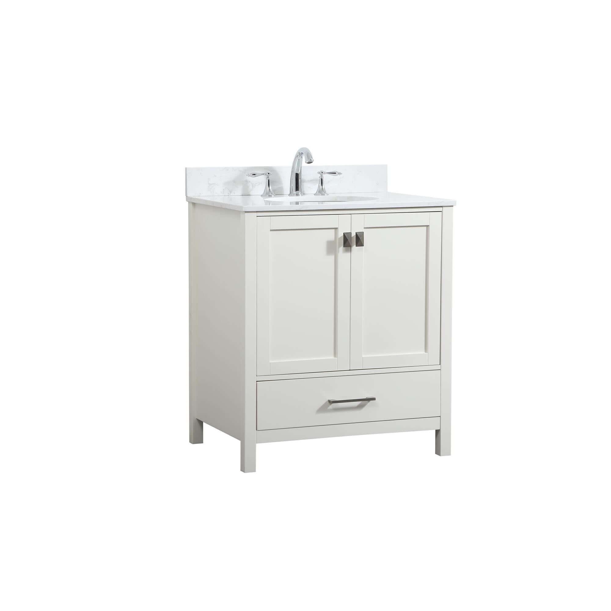 Shown in White finish