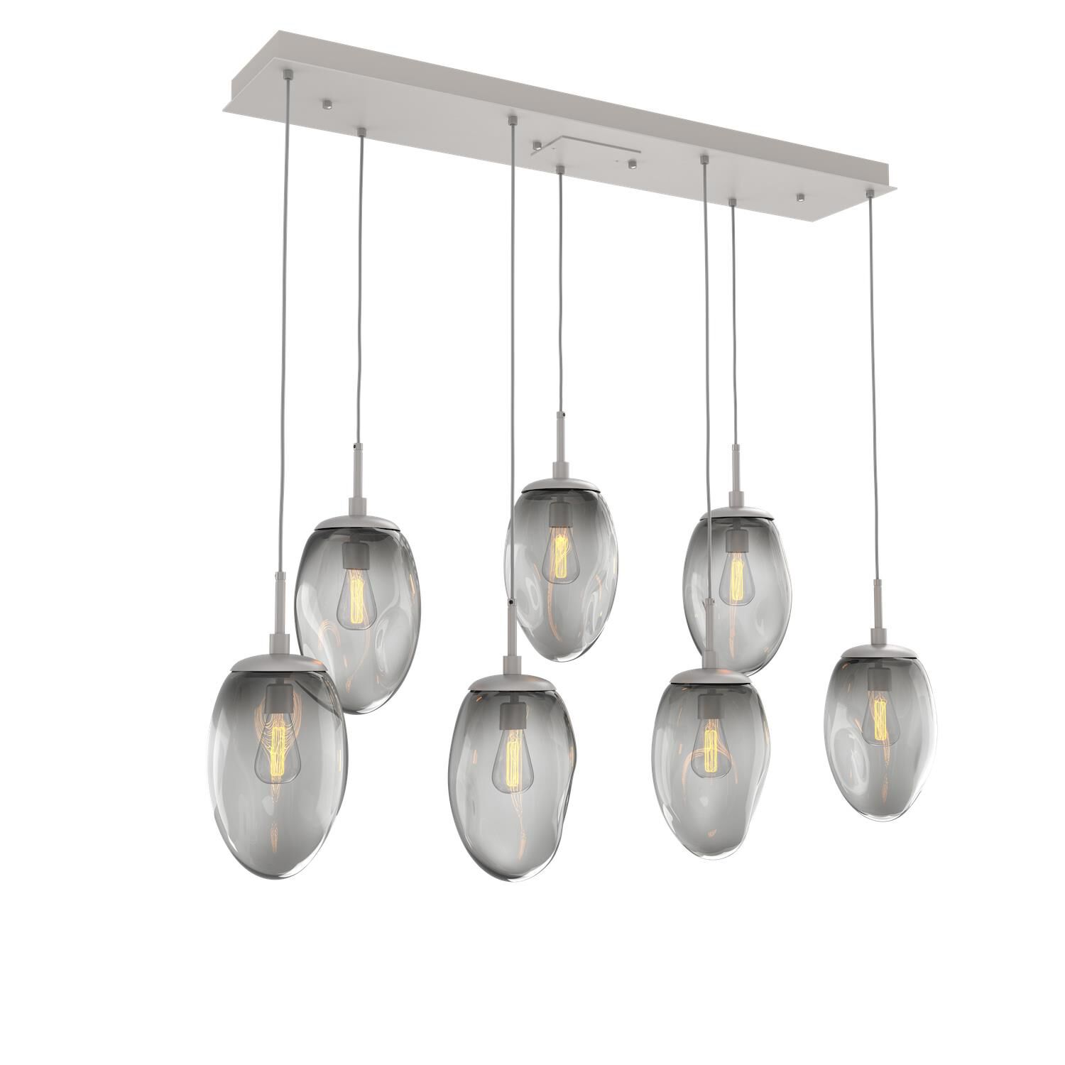 Shown in Metallic Beige Silver finish and Blown Smoke glass