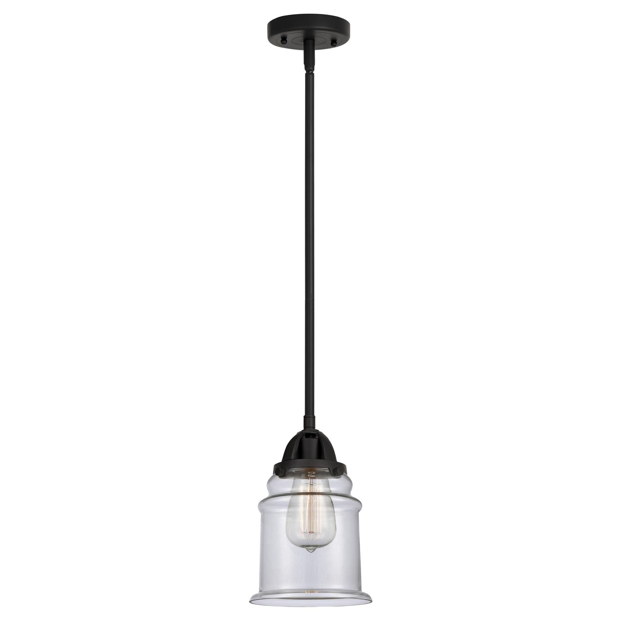 Shown in Matte Black finish and Clear glass