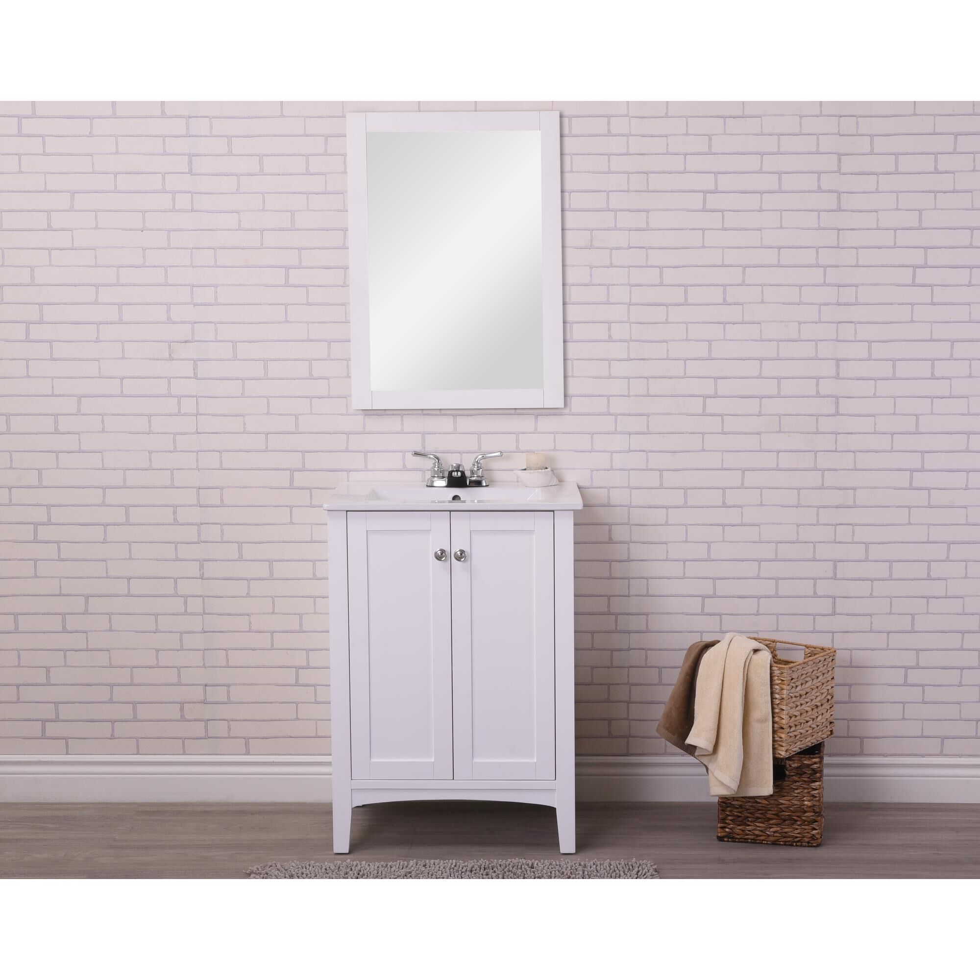 Shown in White finish