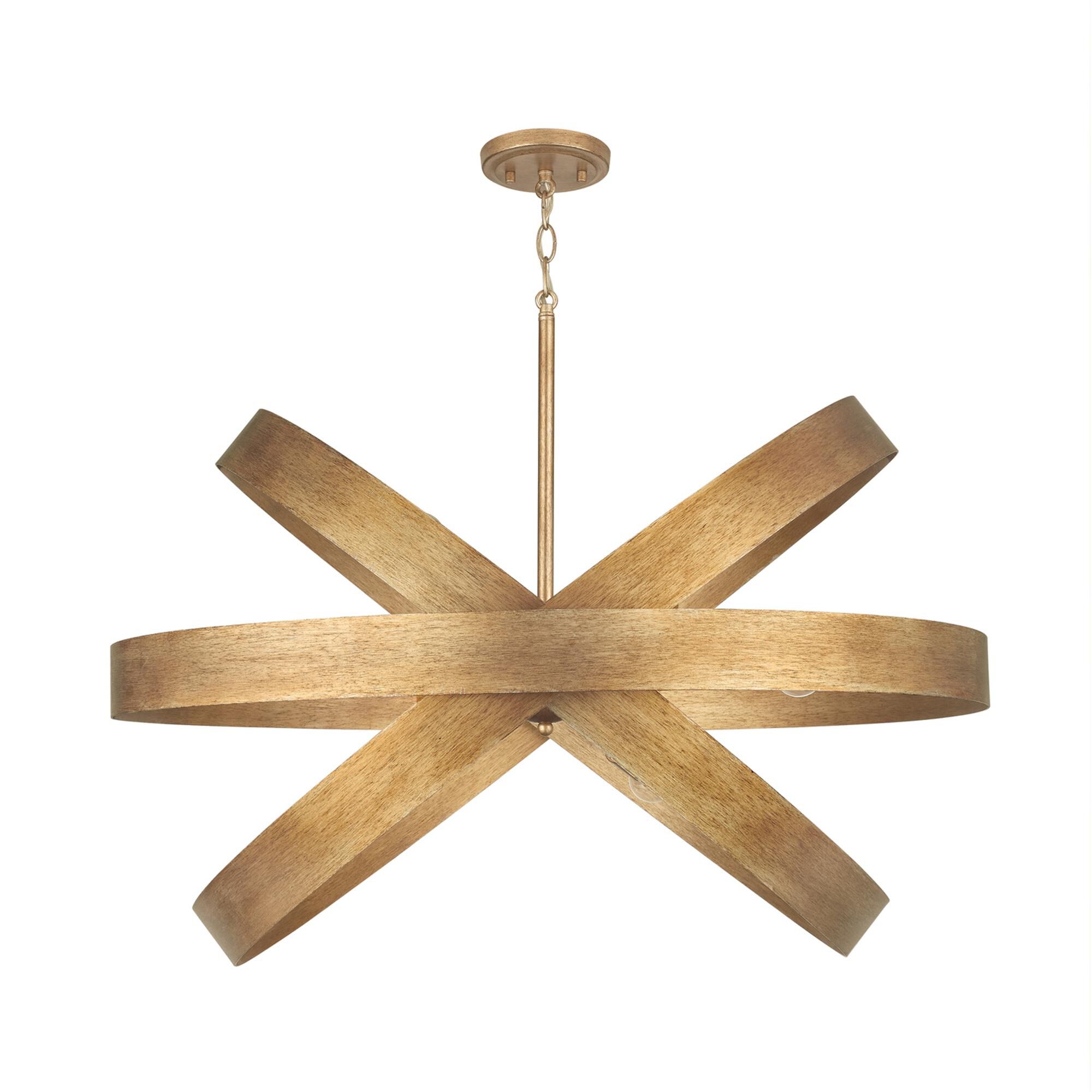 Jude 32 Inch 6 Light Chandelier,