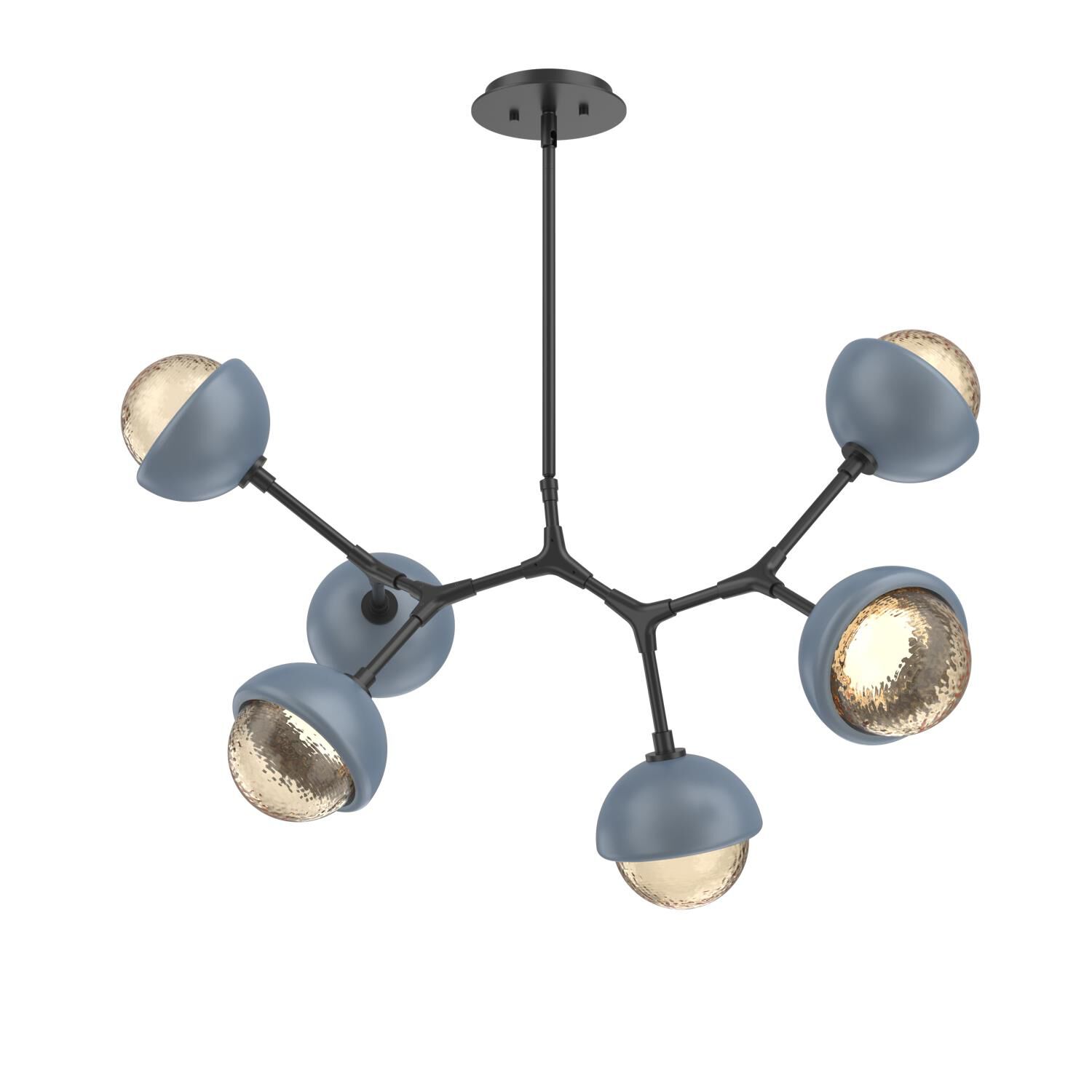 Levi Wilson Cabochon 31 Inch Linear Suspension Light by Hammerton Studio