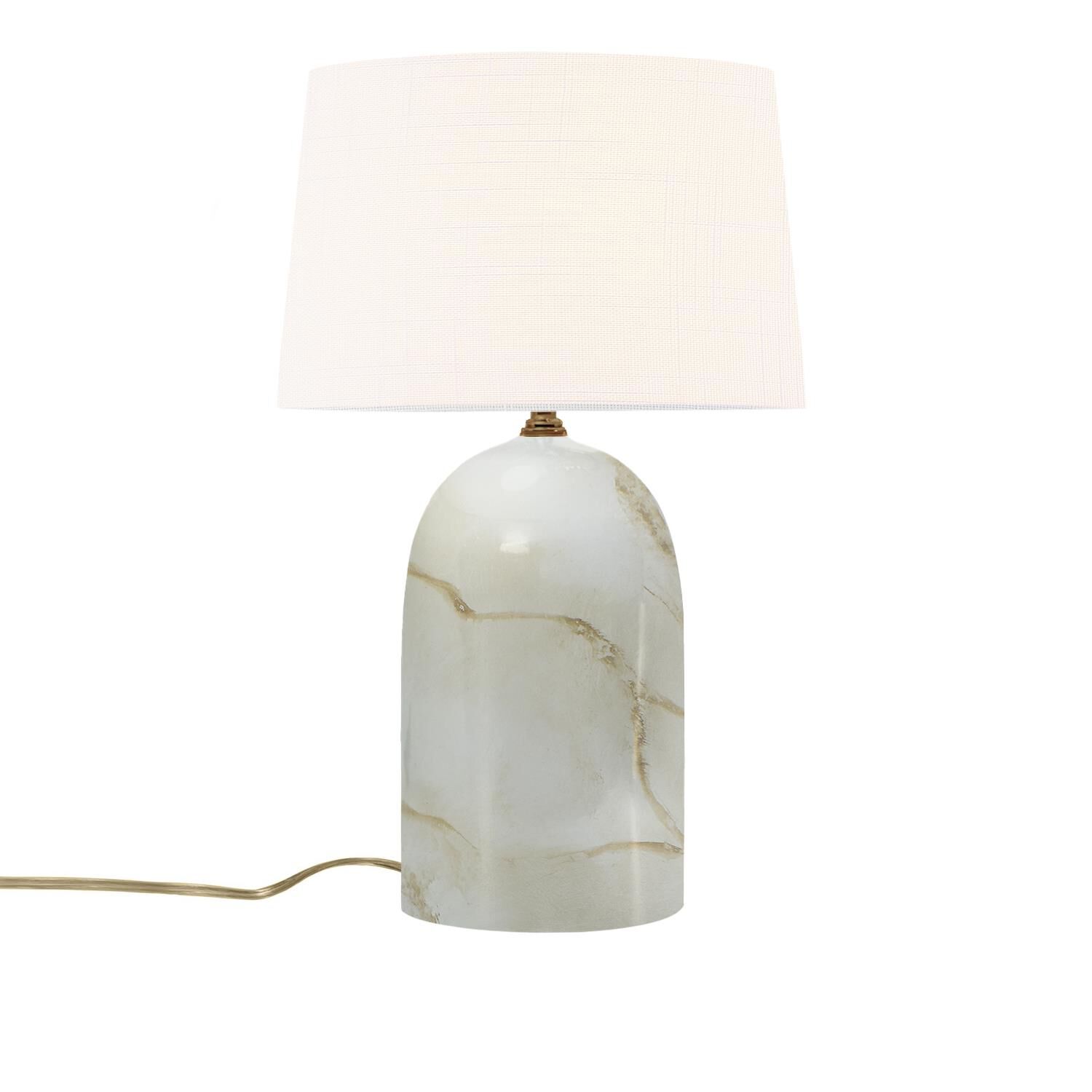 Shown in Carrara Marble finish and White shade