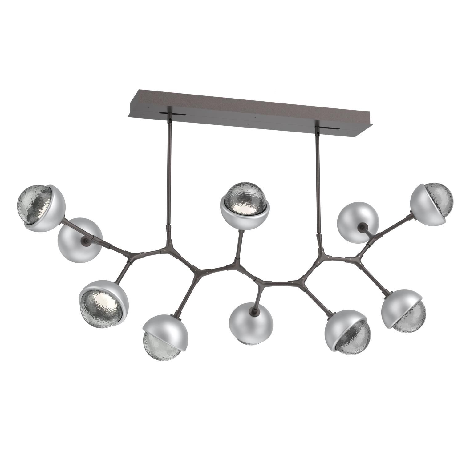 Levi Wilson Cabochon 56 Inch Linear Suspension Light by Hammerton Studio