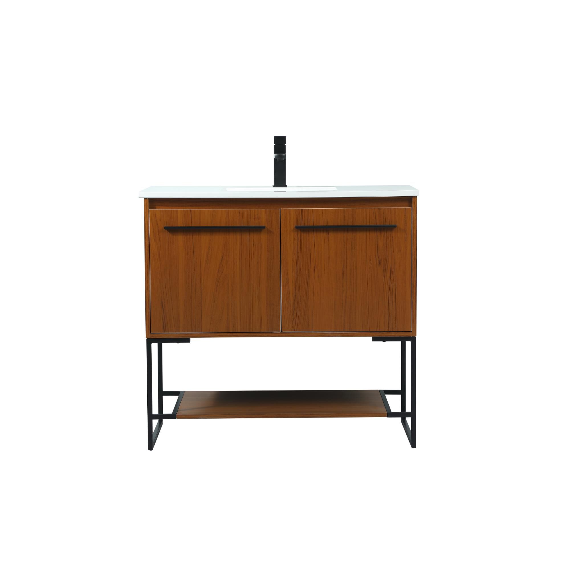 Shown in Teak finish