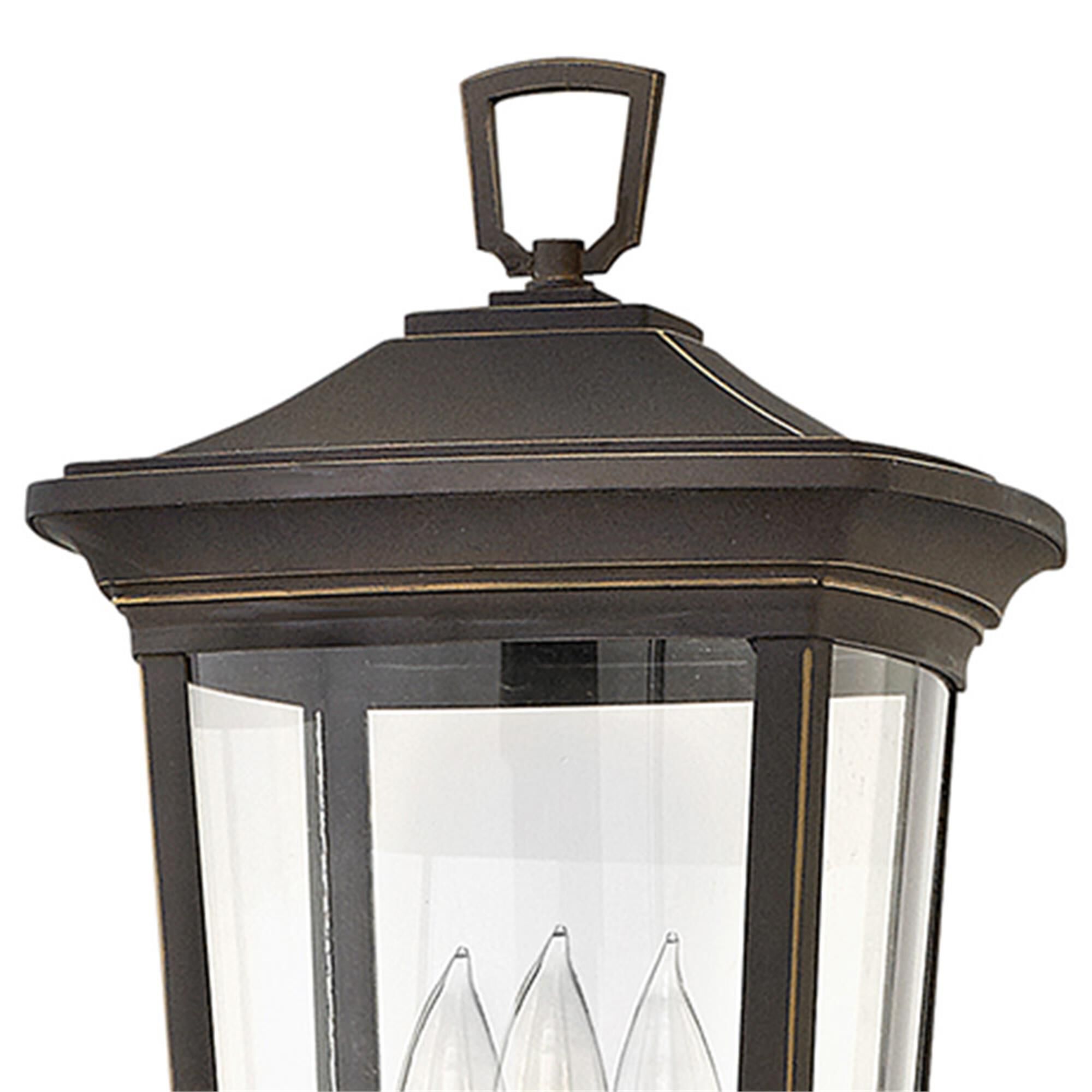 Shown in Oil Rubbed Bronze finish and Clear glass