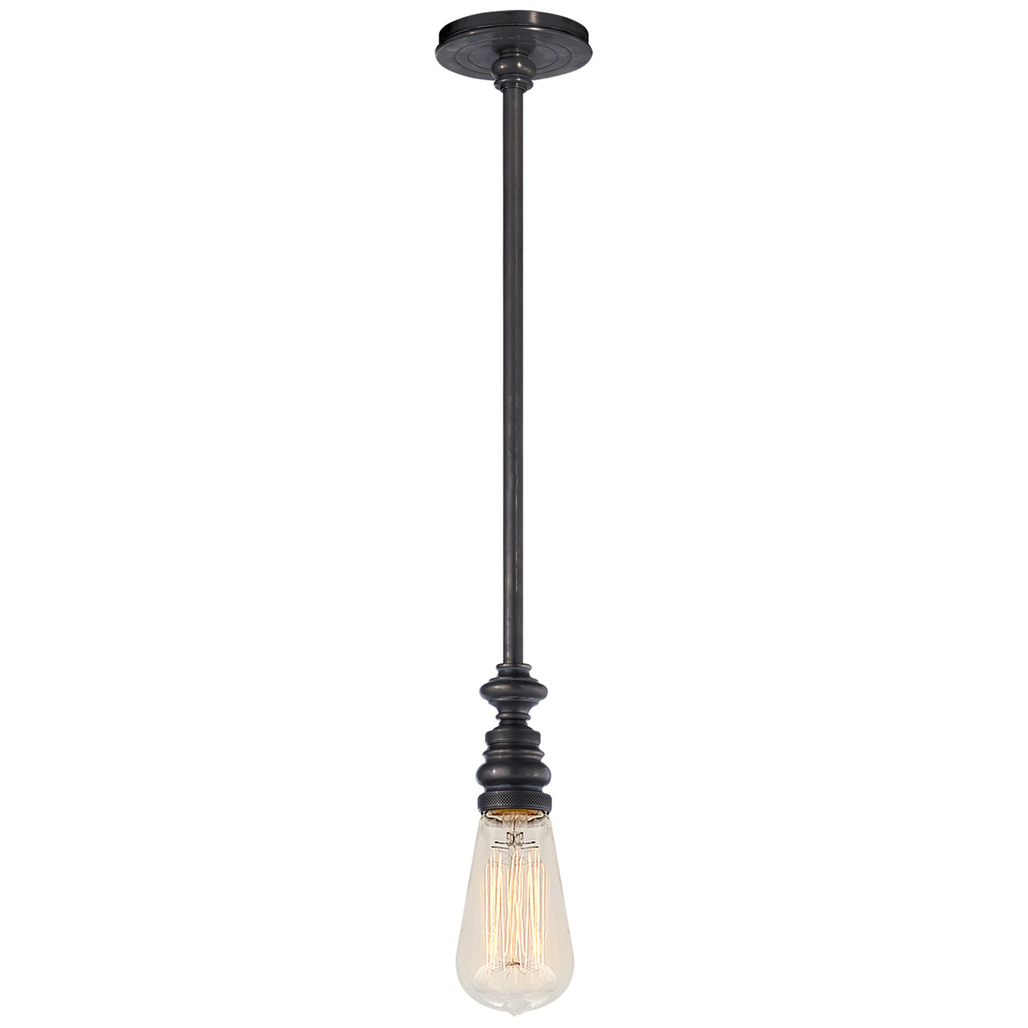 Shown in Bronze finish and Without shade