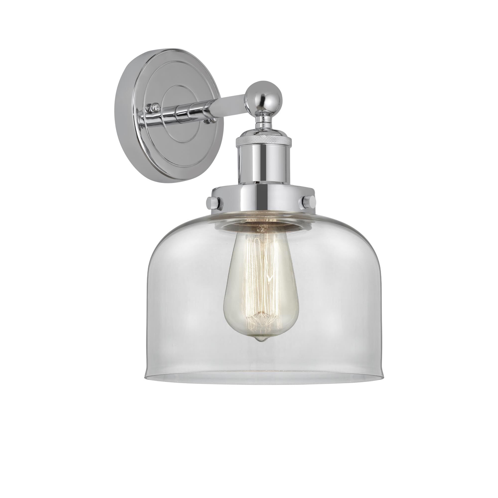 Shown in Polished Chrome, Clear finish and Clear glass and Clear Glass shade