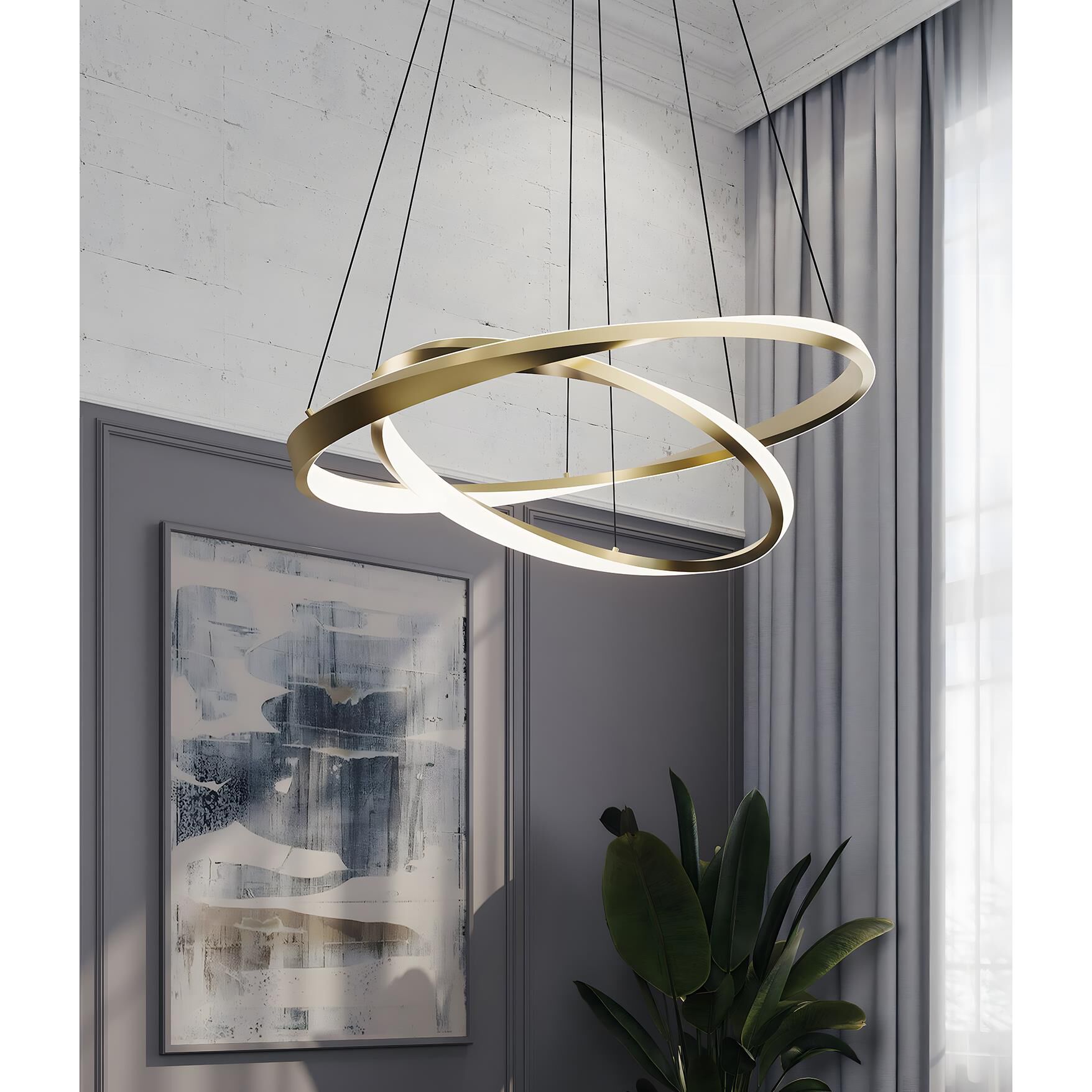 Oberon 40 Inch Large Pendant by AFX Lighting