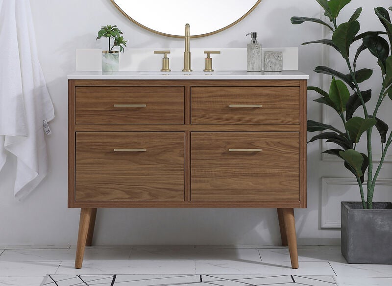 Boise 42 Inch Bath Vanity Cabinet by Elegant Decor