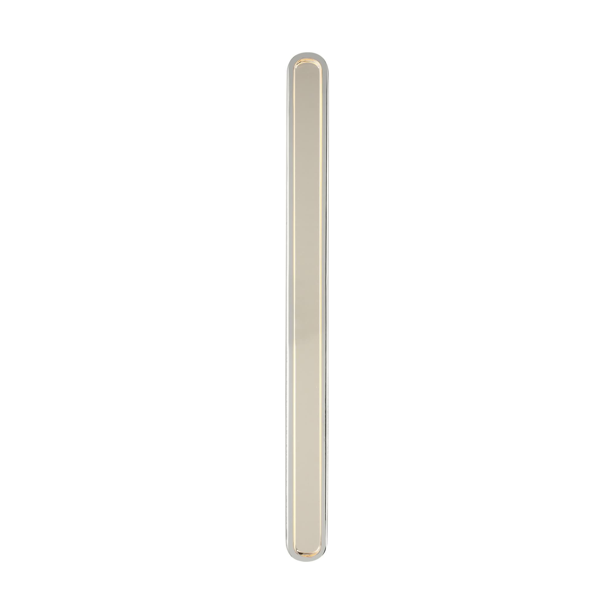 Shown in Polished Nickel finish and Clear Crystal glass