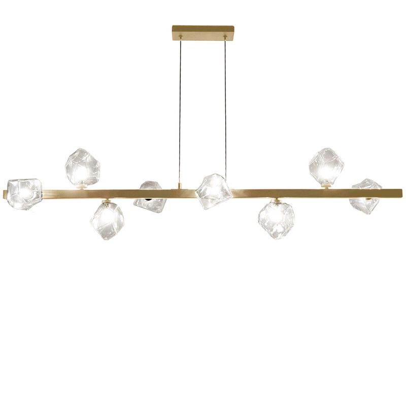 Pearlene 54 Inch 8 Light Linear Suspension Light by Dainolite