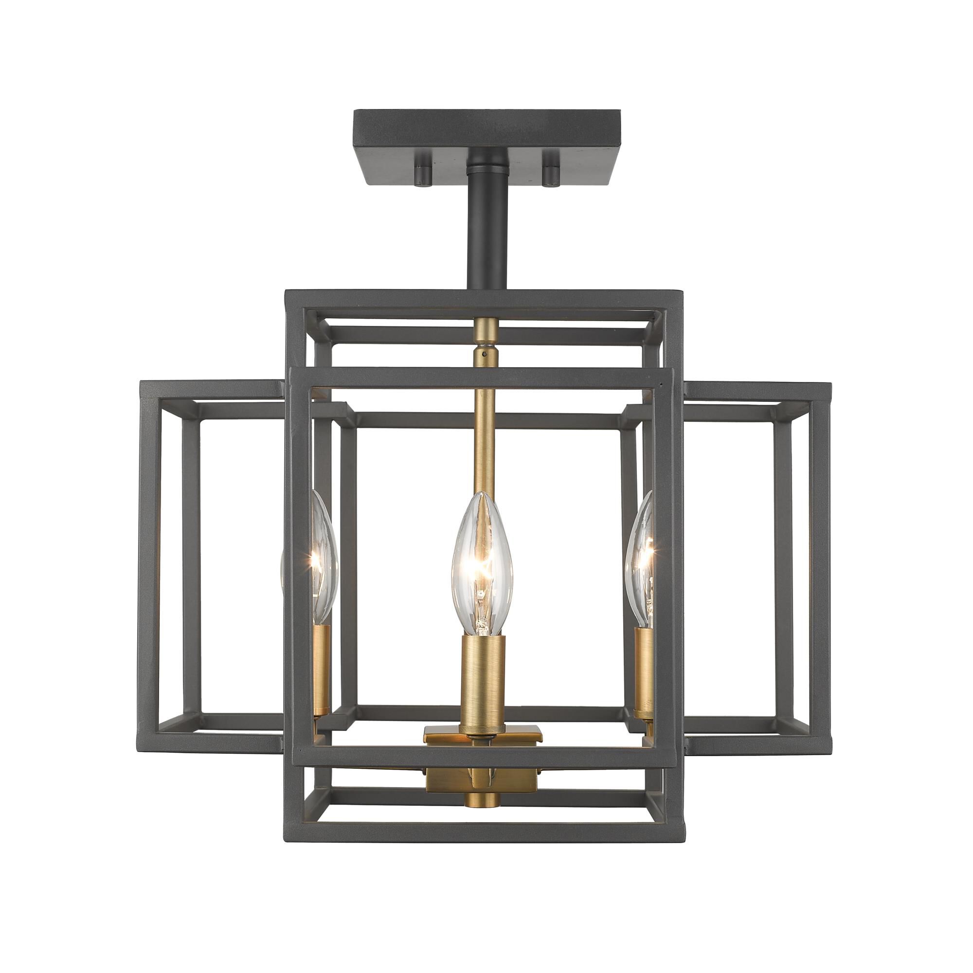 Shown in Bronze + Olde Brass finish and --- glass and --- shade