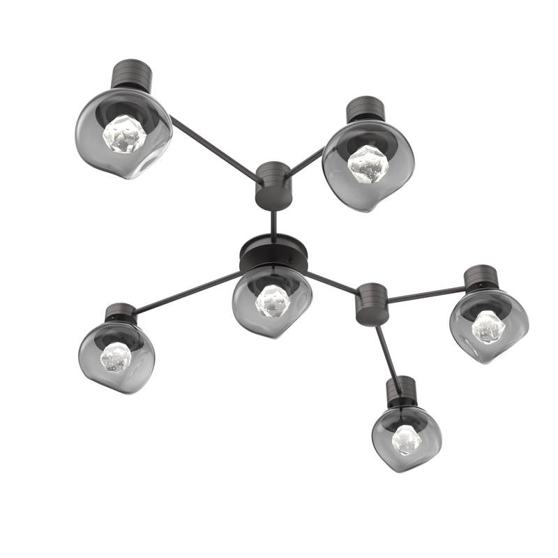 Levi Wilson Luna 37 Inch Semi Flush Mount by Hammerton Studio